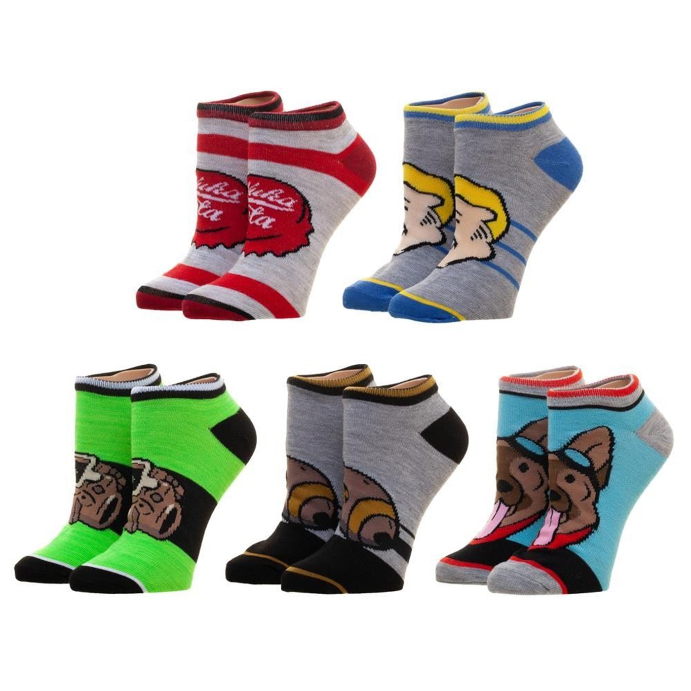 Fallout 5 Pack Ankle Socks