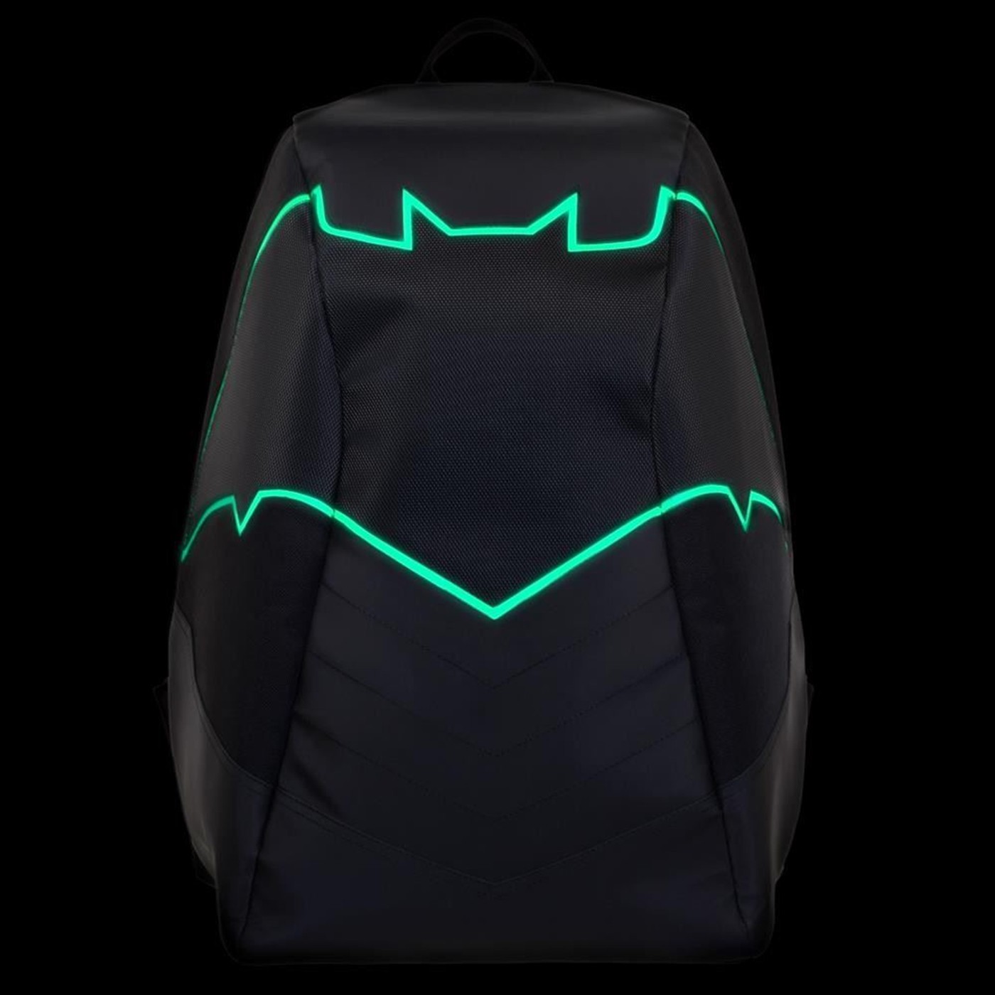 Batman Green EL Lighted 3 Panel Powered Backpack
