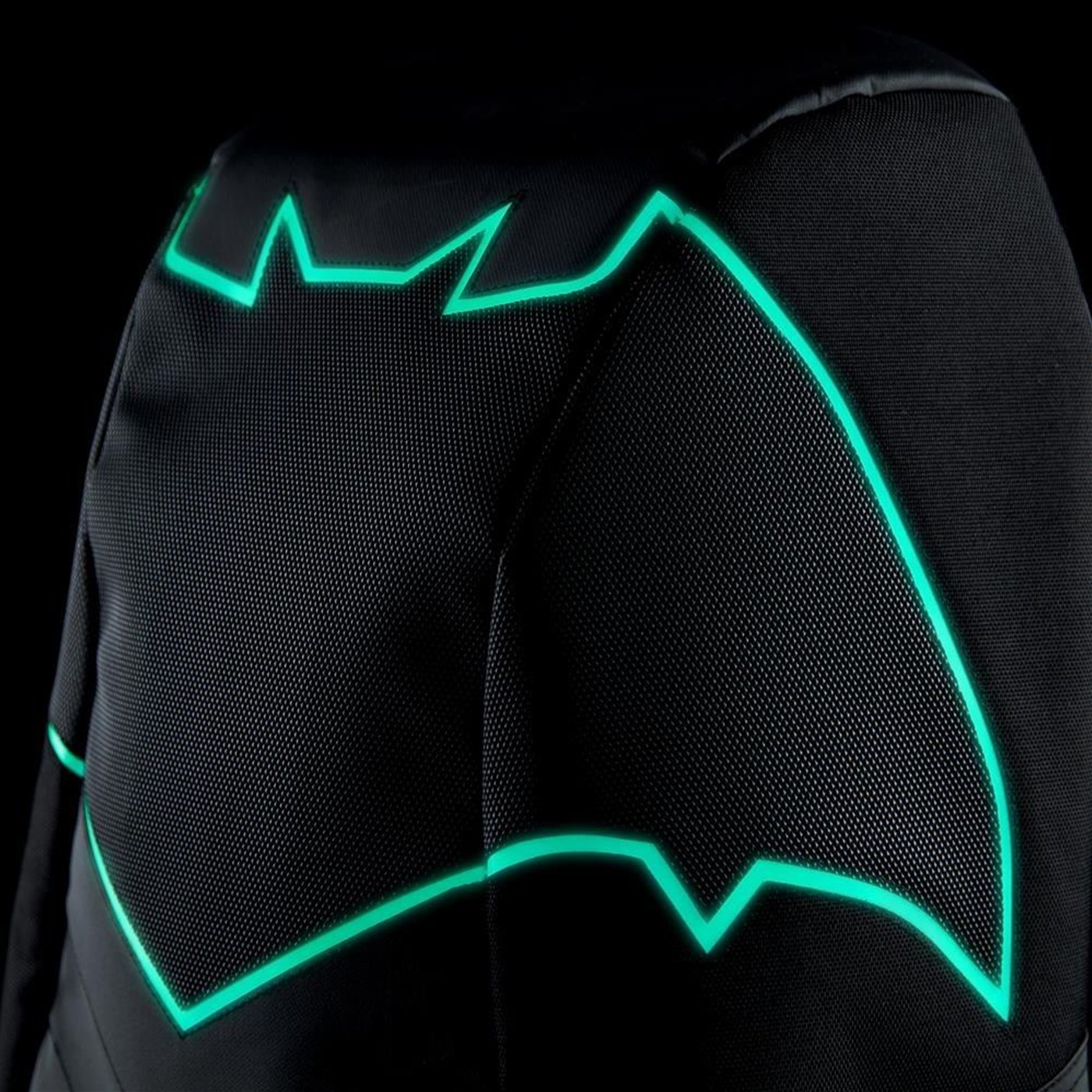 Batman Green EL Lighted 3 Panel Powered Backpack