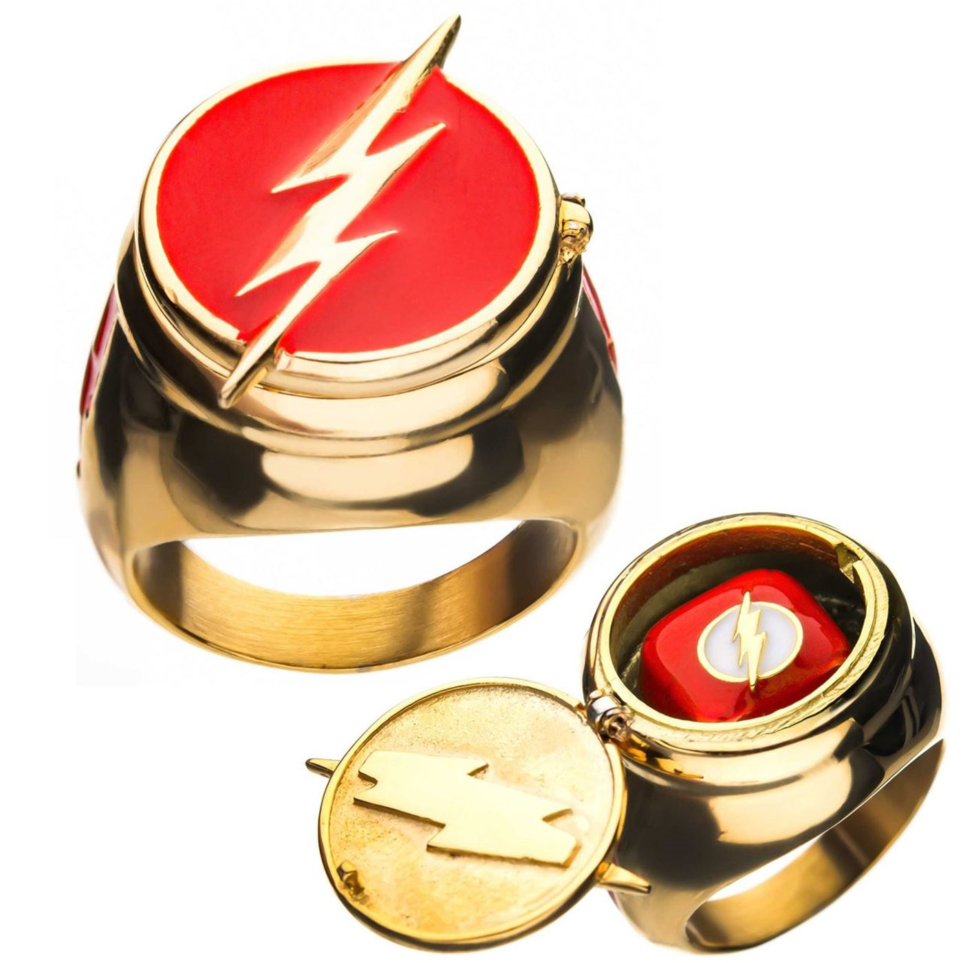 Flash Ring with Costume Flip Lid
