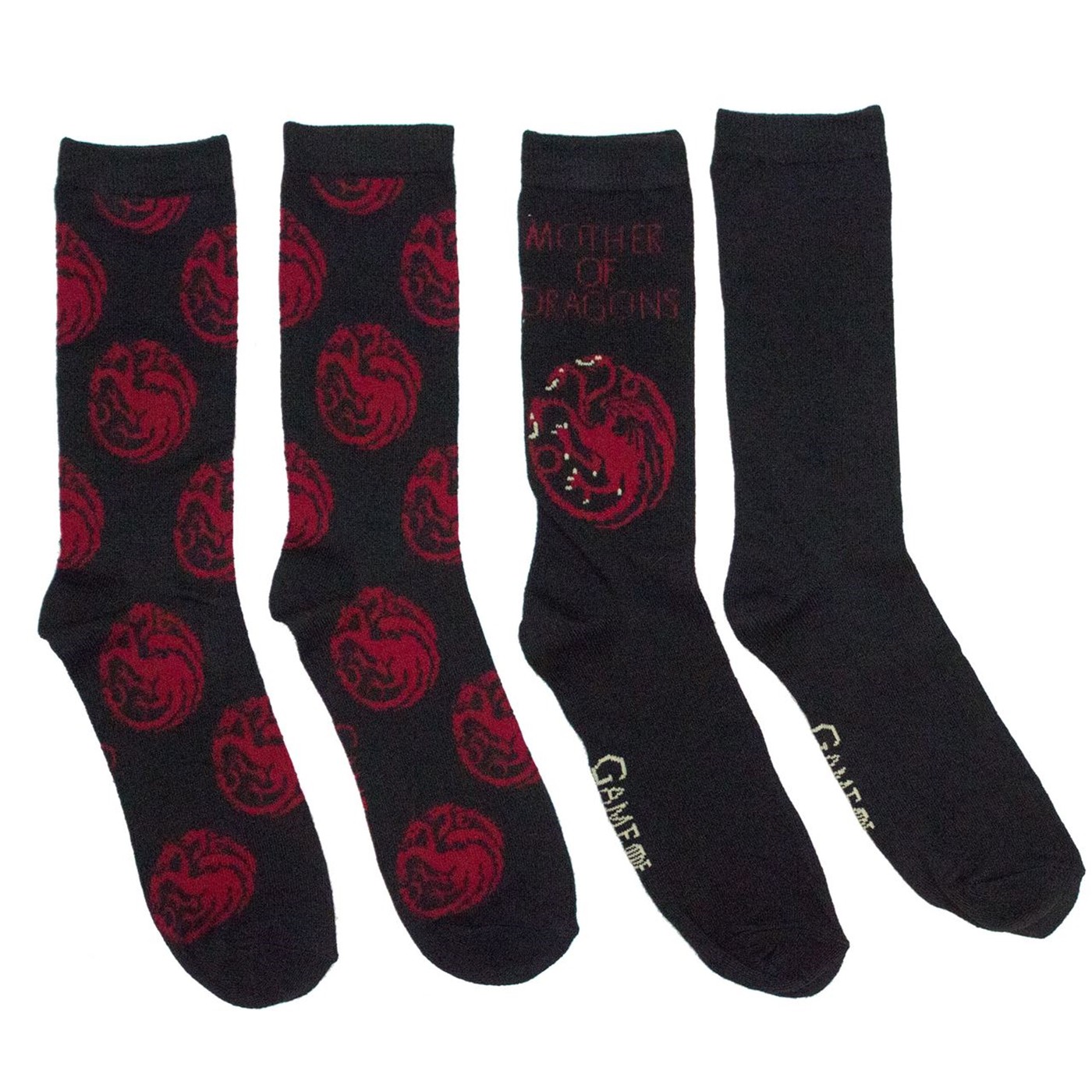 Game of Thrones Mother of Dragons 2-pack Crew Socks