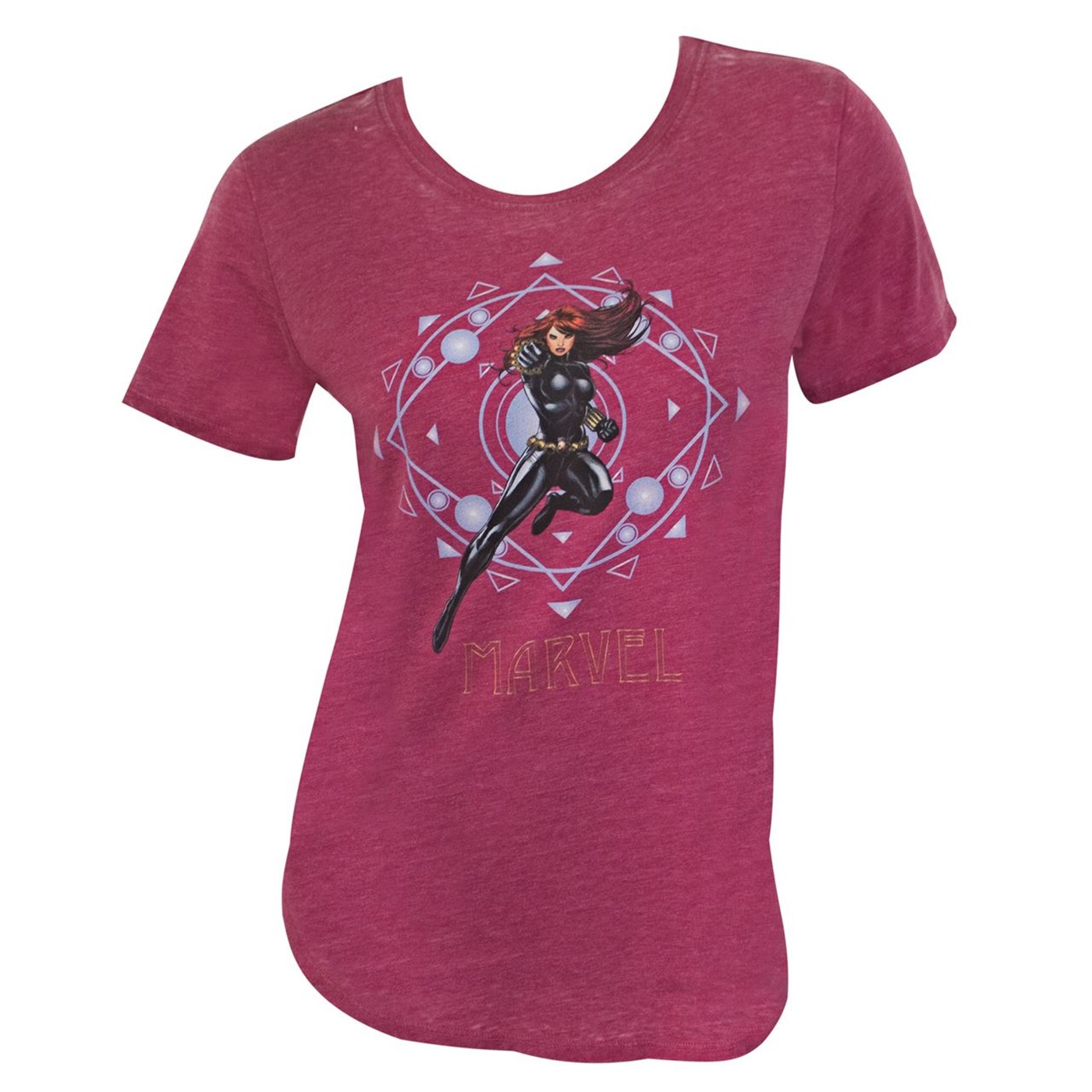 Black Widow Attack Women's Maroon T-Shirt