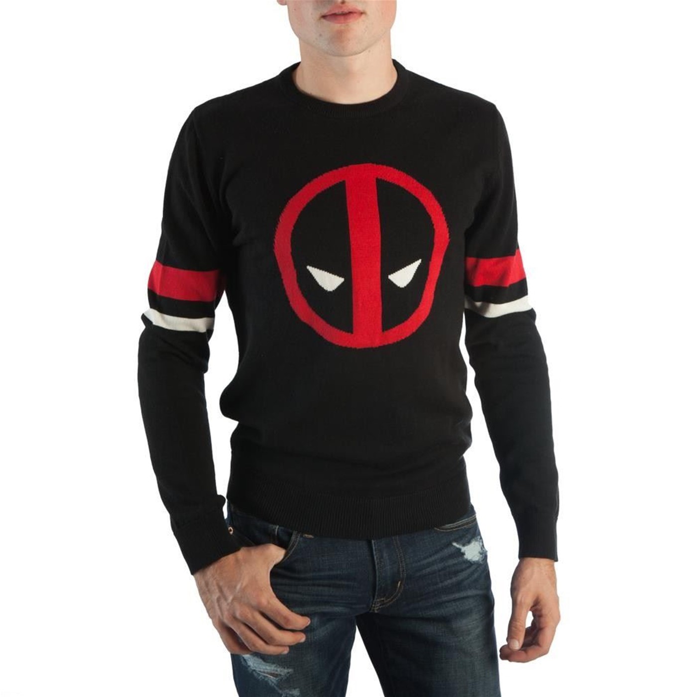 Deadpool Symbol Black Men's Sweater