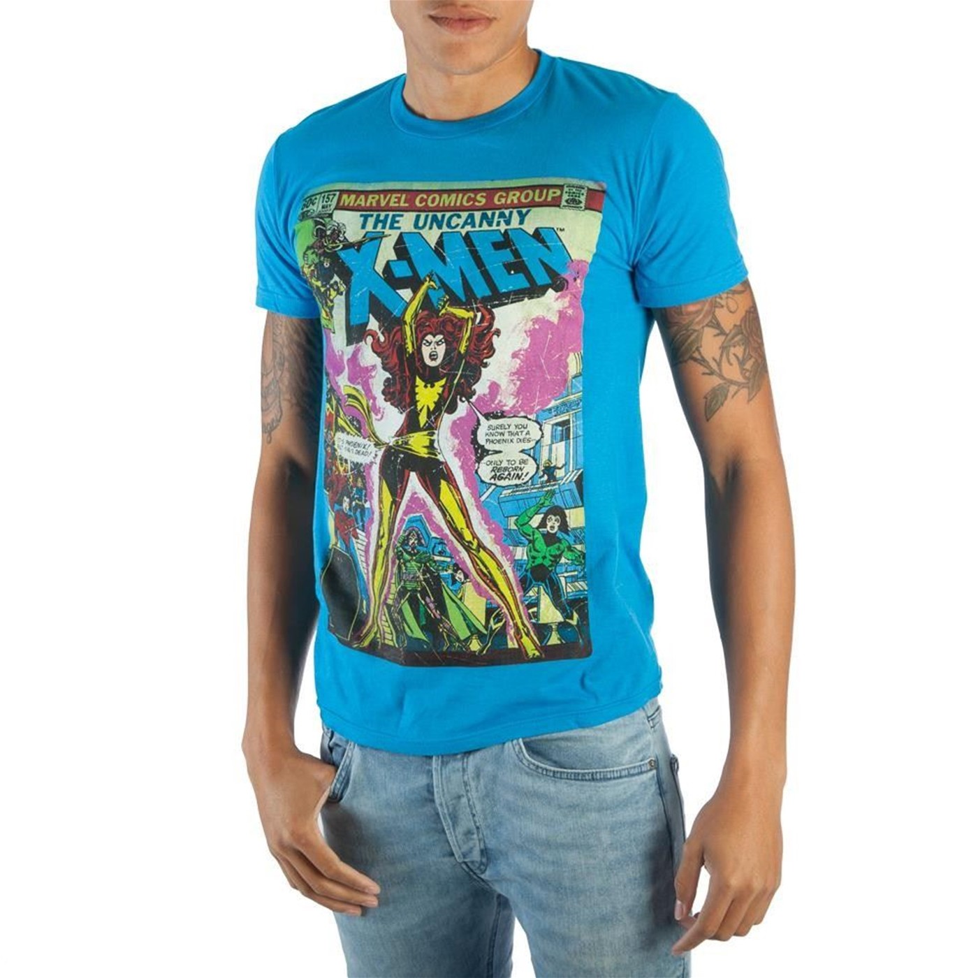 Dark Phoenix X-Men Blue Men's T-Shirt
