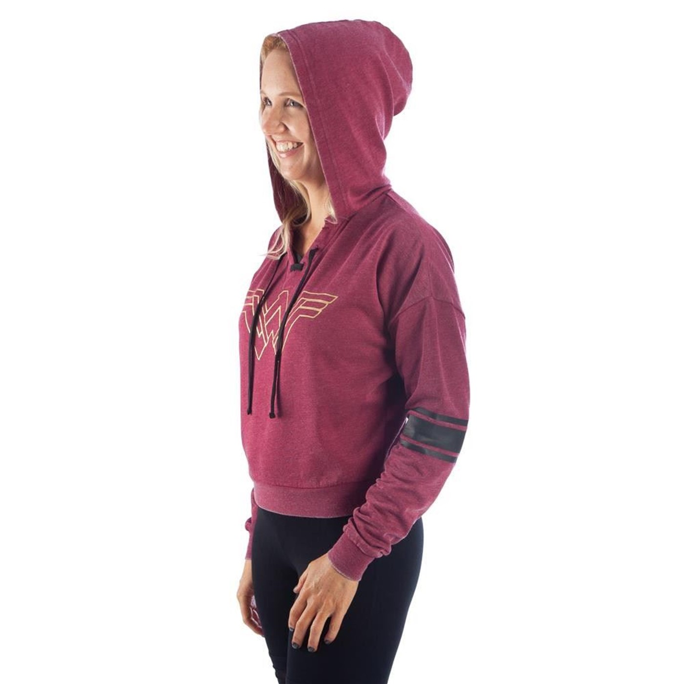 Wonder Woman Burnout Hooded Pullover