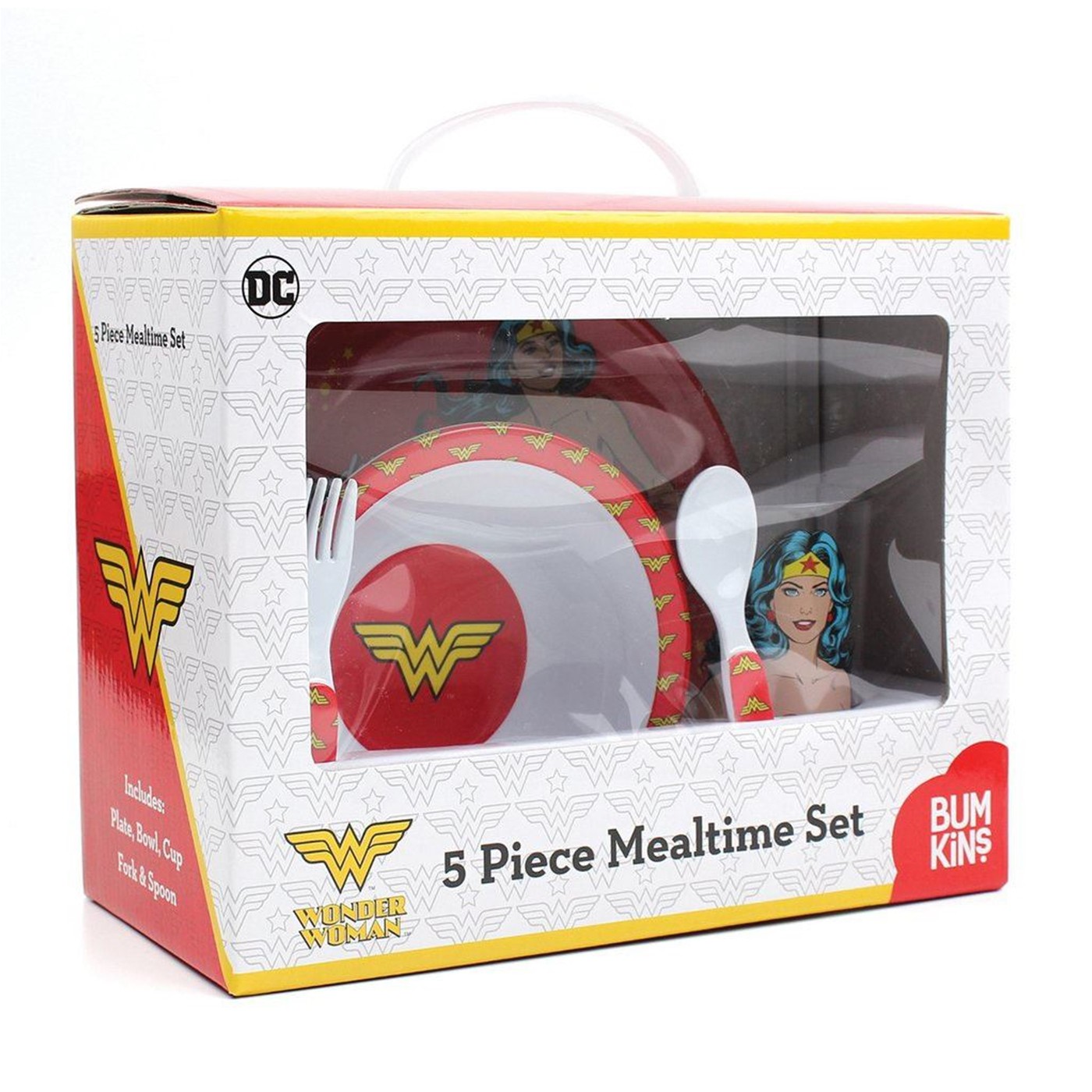 Wonder Woman 5 Piece Mealtime Set