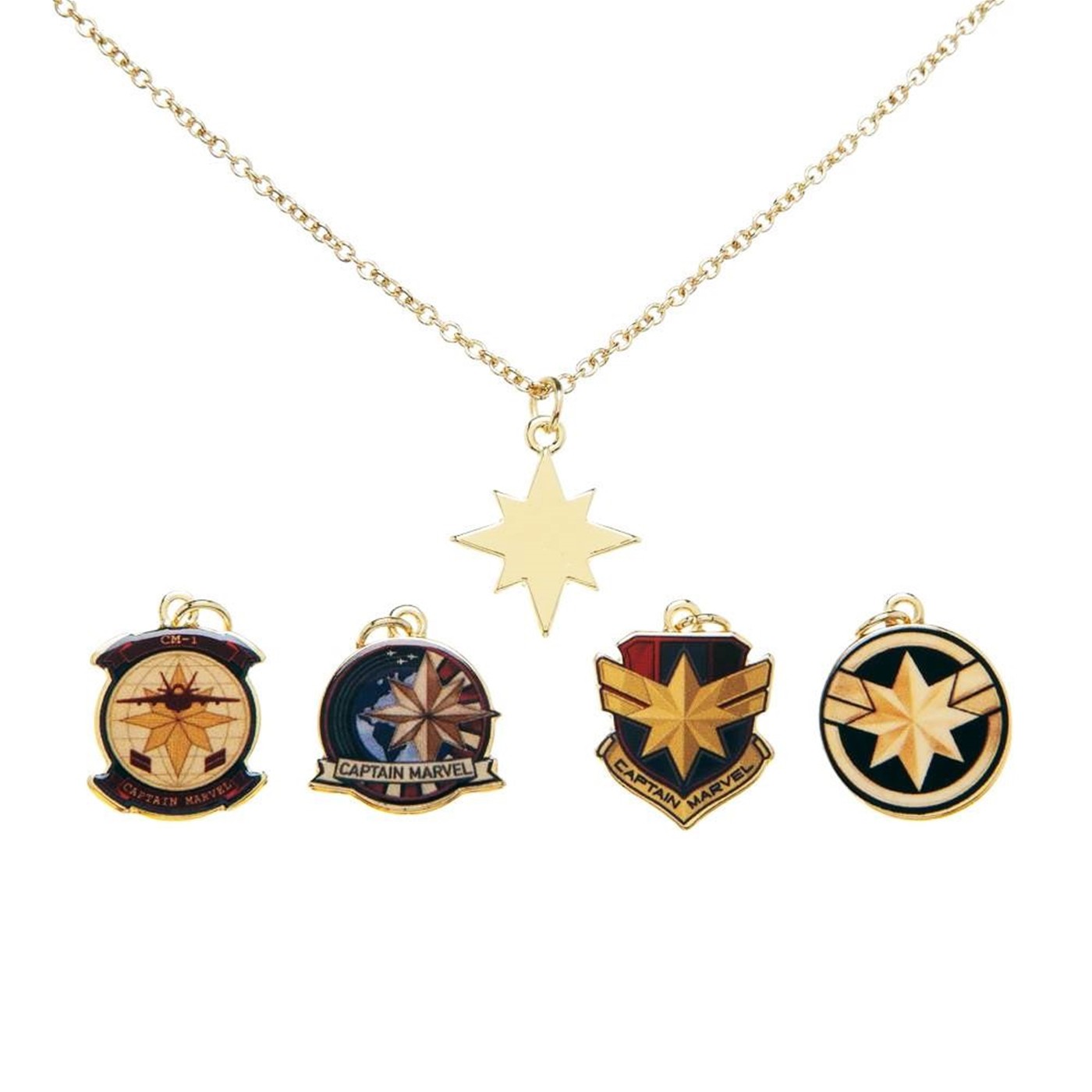 Captain Marvel Charm Necklace