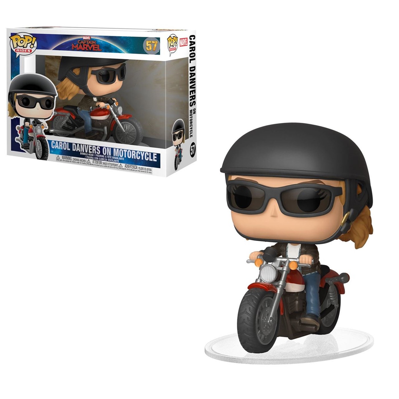 Pop! Ride: Marvel - Captain Danvers on Motorcycle