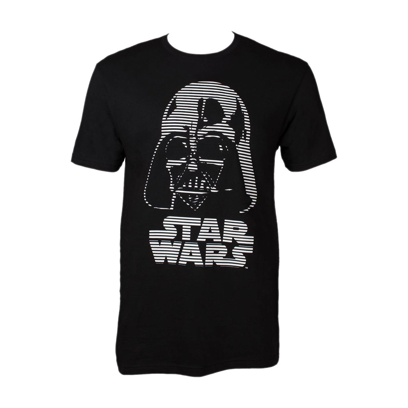 Star Wars Darth Vader Helmet Dashed Blinds Men's Black T-Shirt