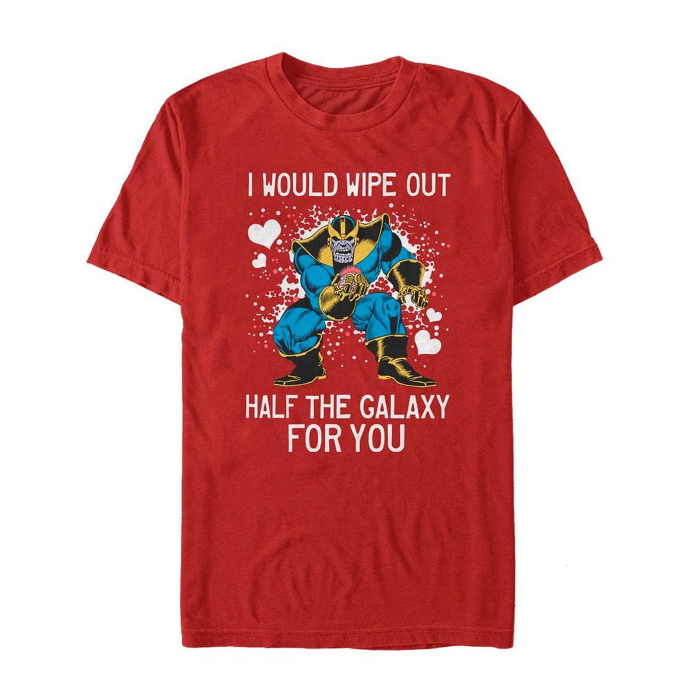 Valentine's Thanos Wipe Out Galaxy for You Men's T-Shirt