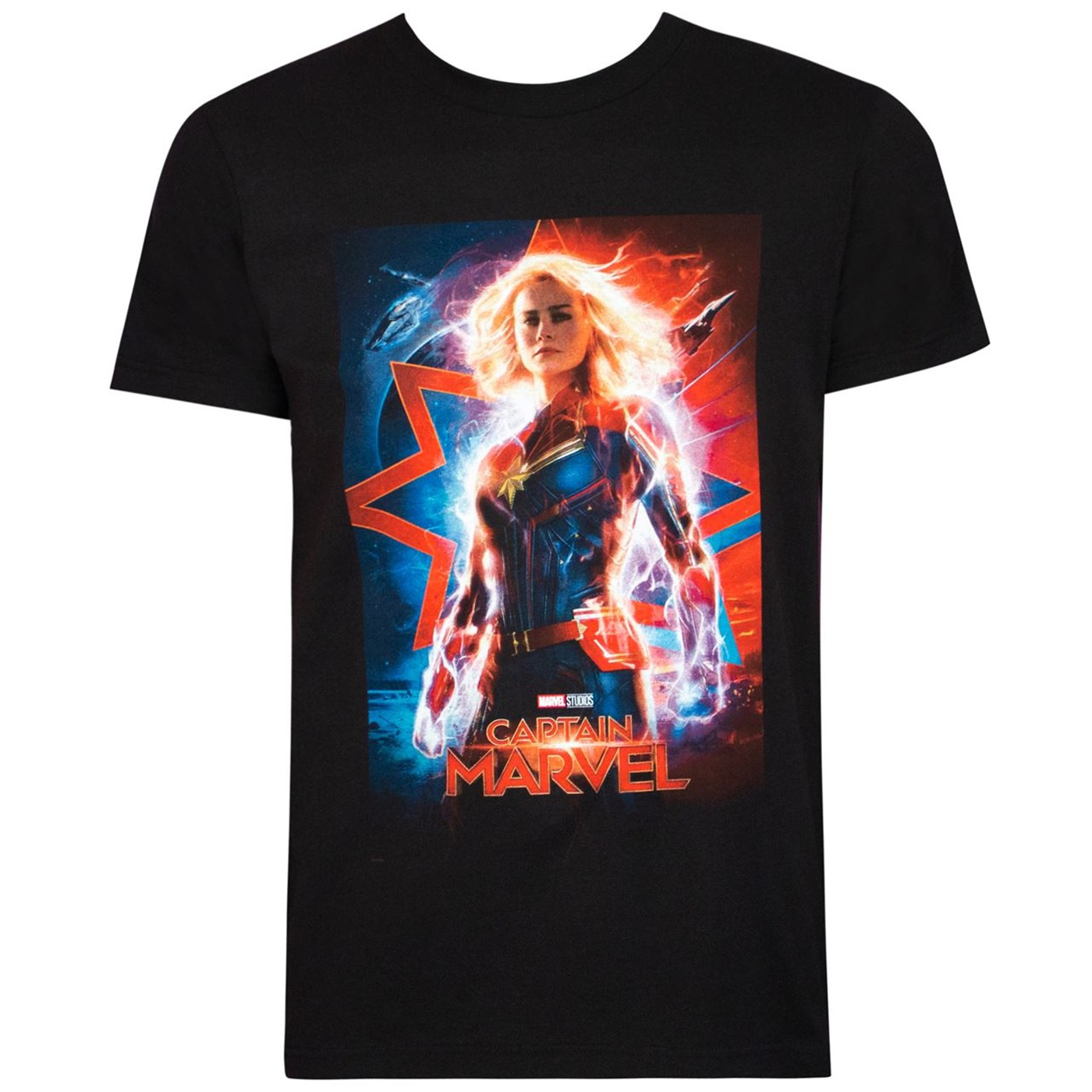 Captain Marvel Movie Poster Black Men's T-Shirt