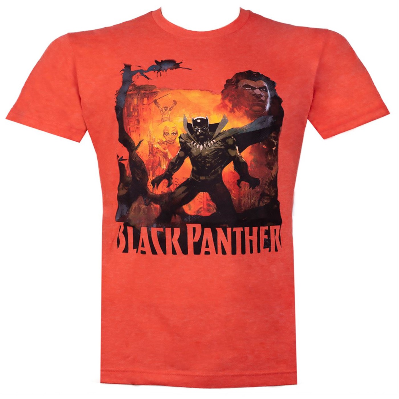 Black Panther History of the King Orange Men's T-Shirt