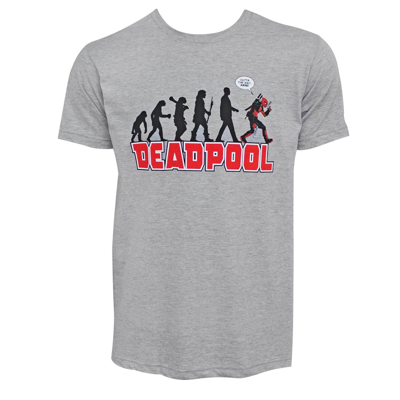 Deadpool Evolution Grey Men's T-Shirt