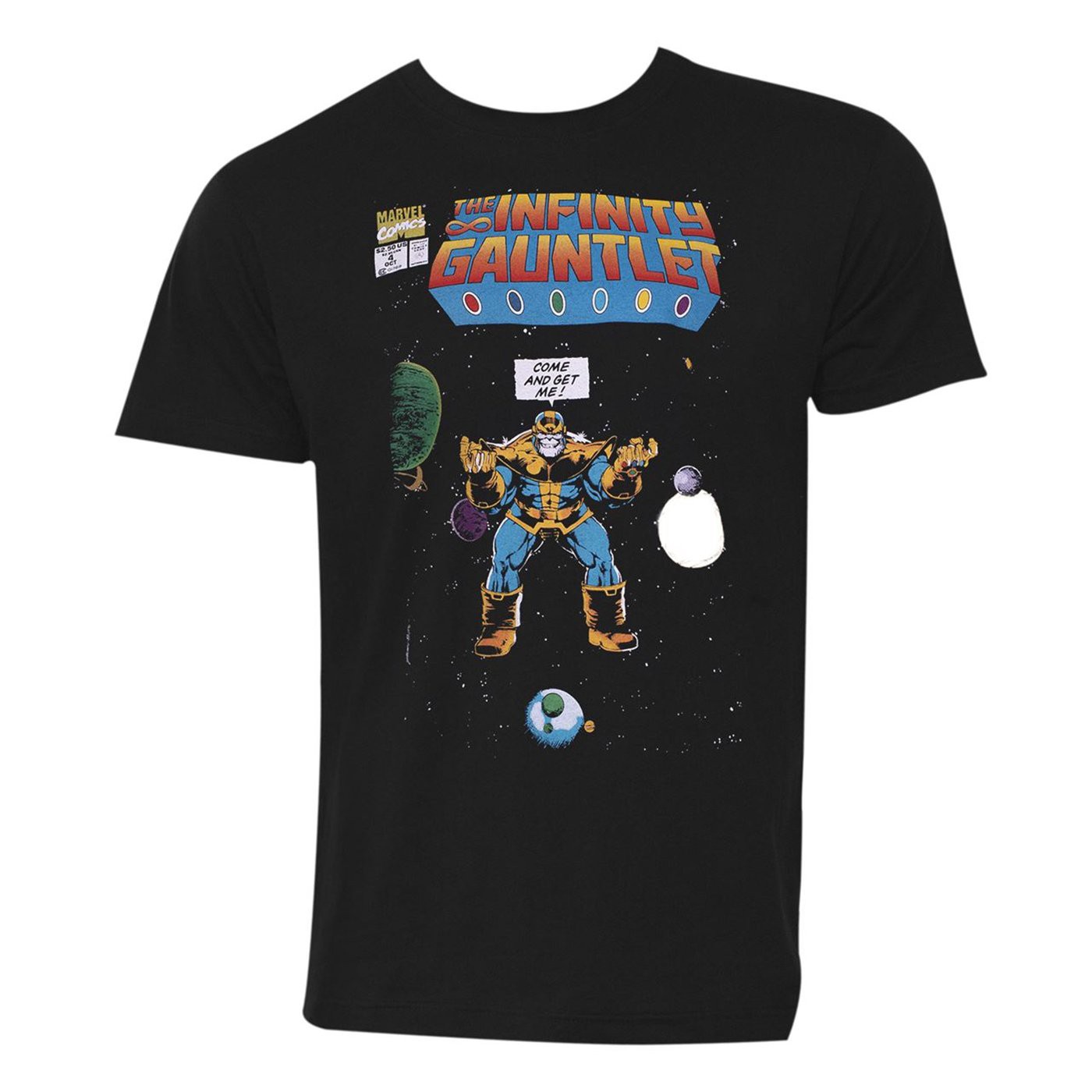 Thanos Come and Get Me! Black Men's T-Shirt