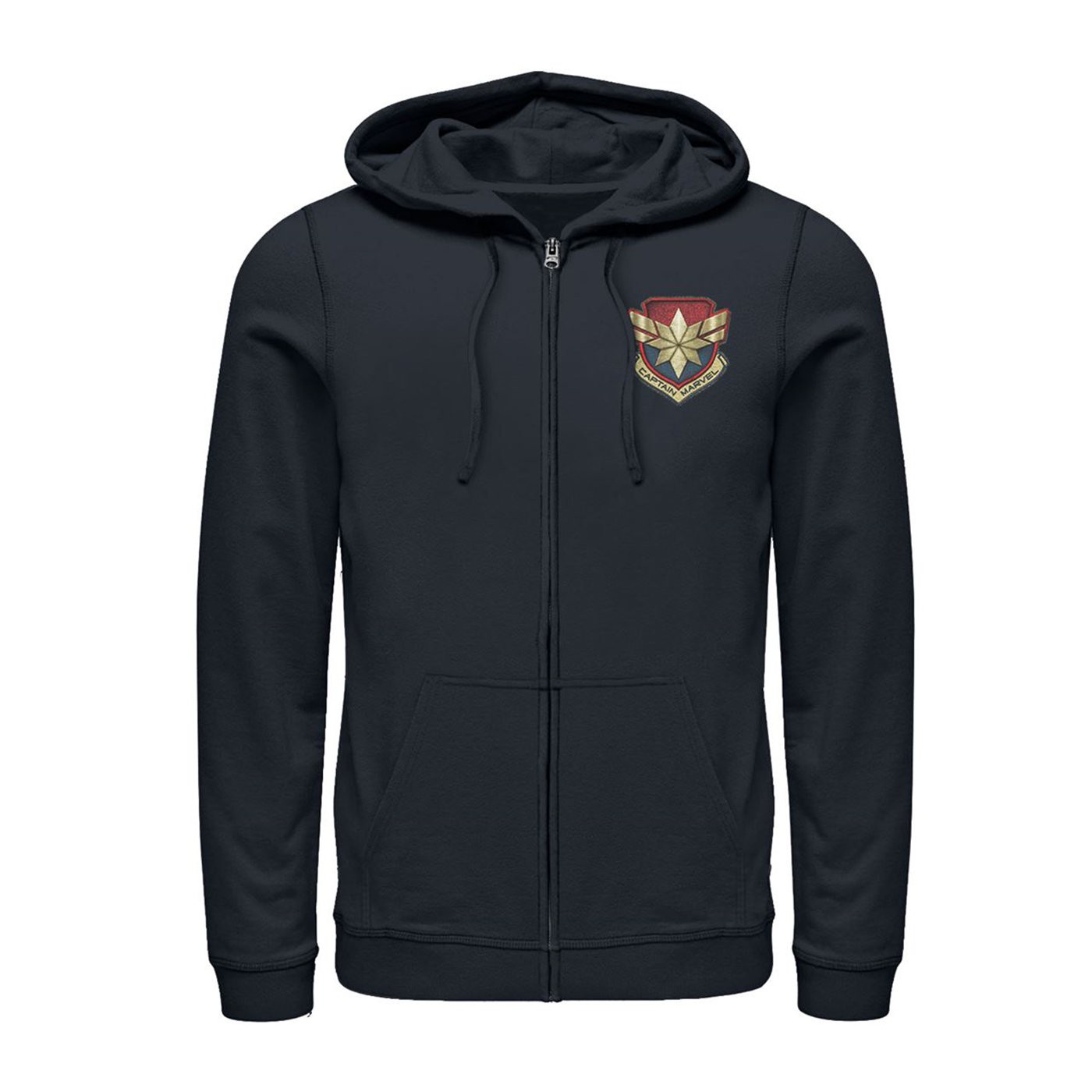 Captain Marvel Star Symbol Woven Men's Hoodie