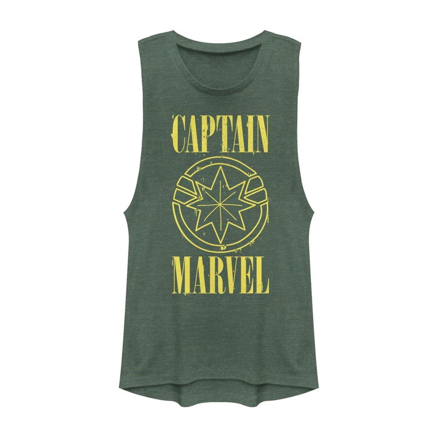 Captain Marvel Stained Star Symbol Women's Muscle Tank