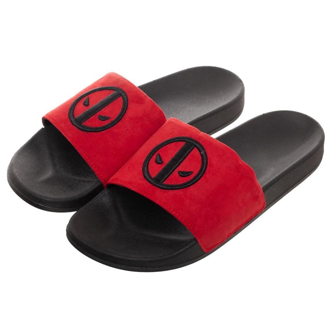 Deadpool Vegan Suede Slide Sandals