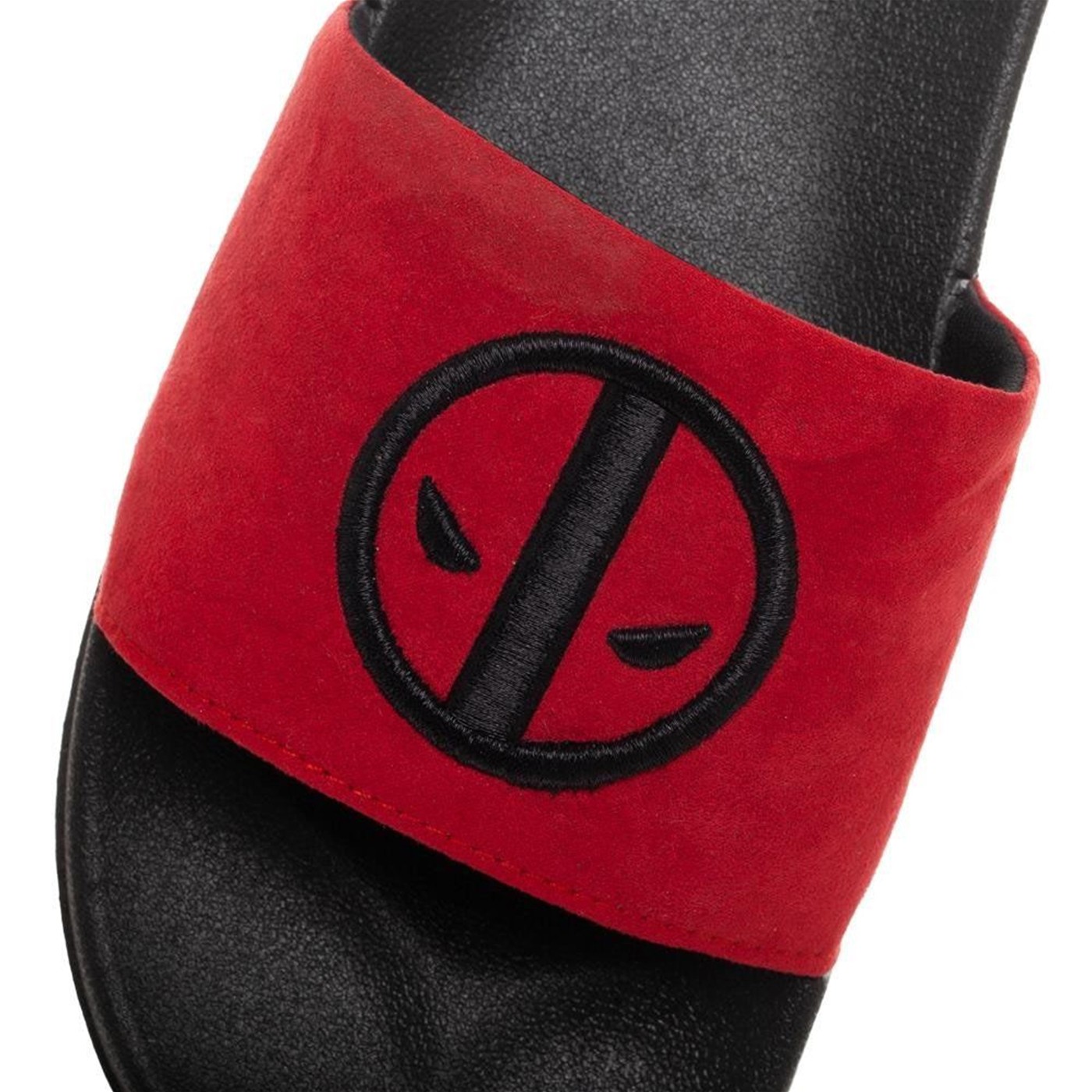 Deadpool Vegan Suede Slide Sandals