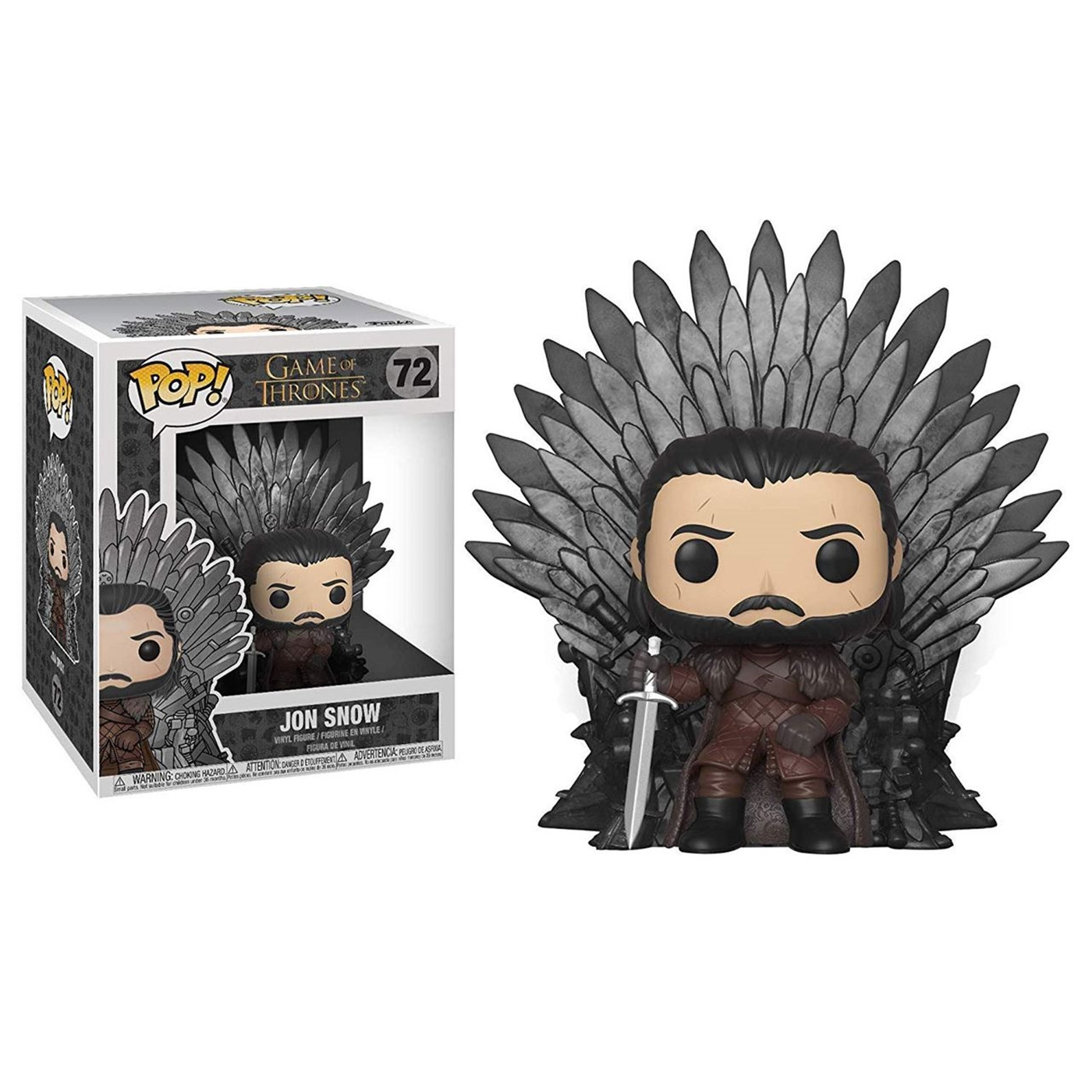 POP Deluxe: GOT S10 - Jon Snow Sitting On Iron Throne