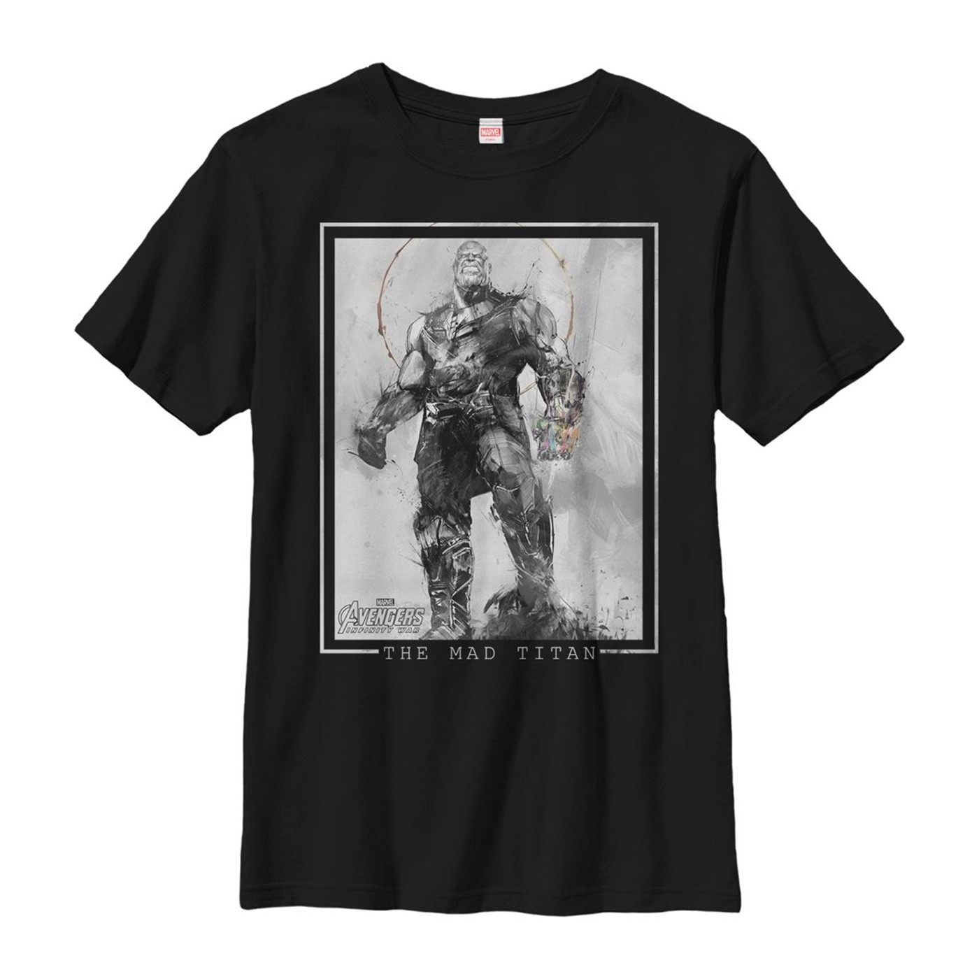 Thanos The Mad Titan Grayscale Men's T-Shirt
