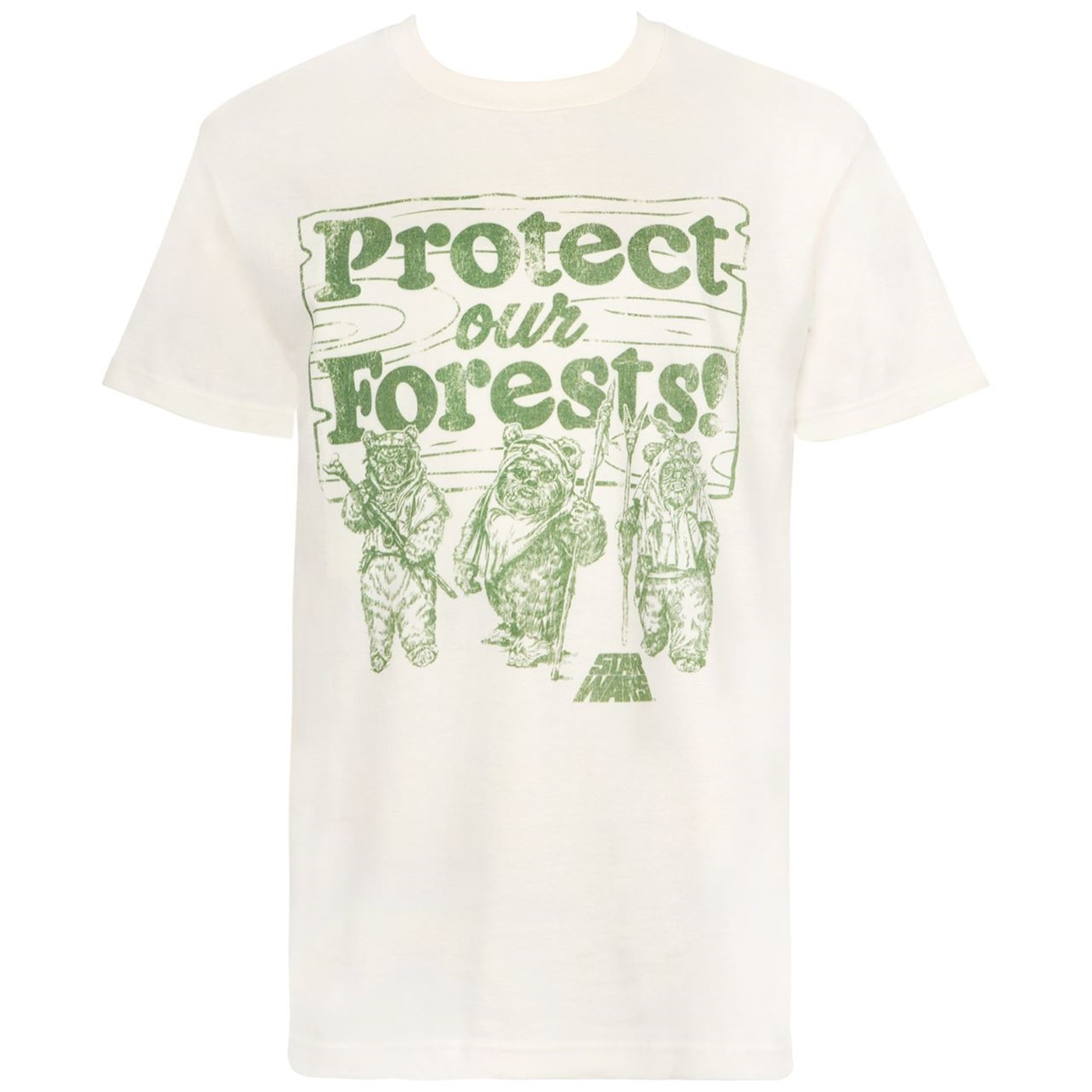 Star Wars Ewok Protect Our Forests Cream Men's T-Shirt
