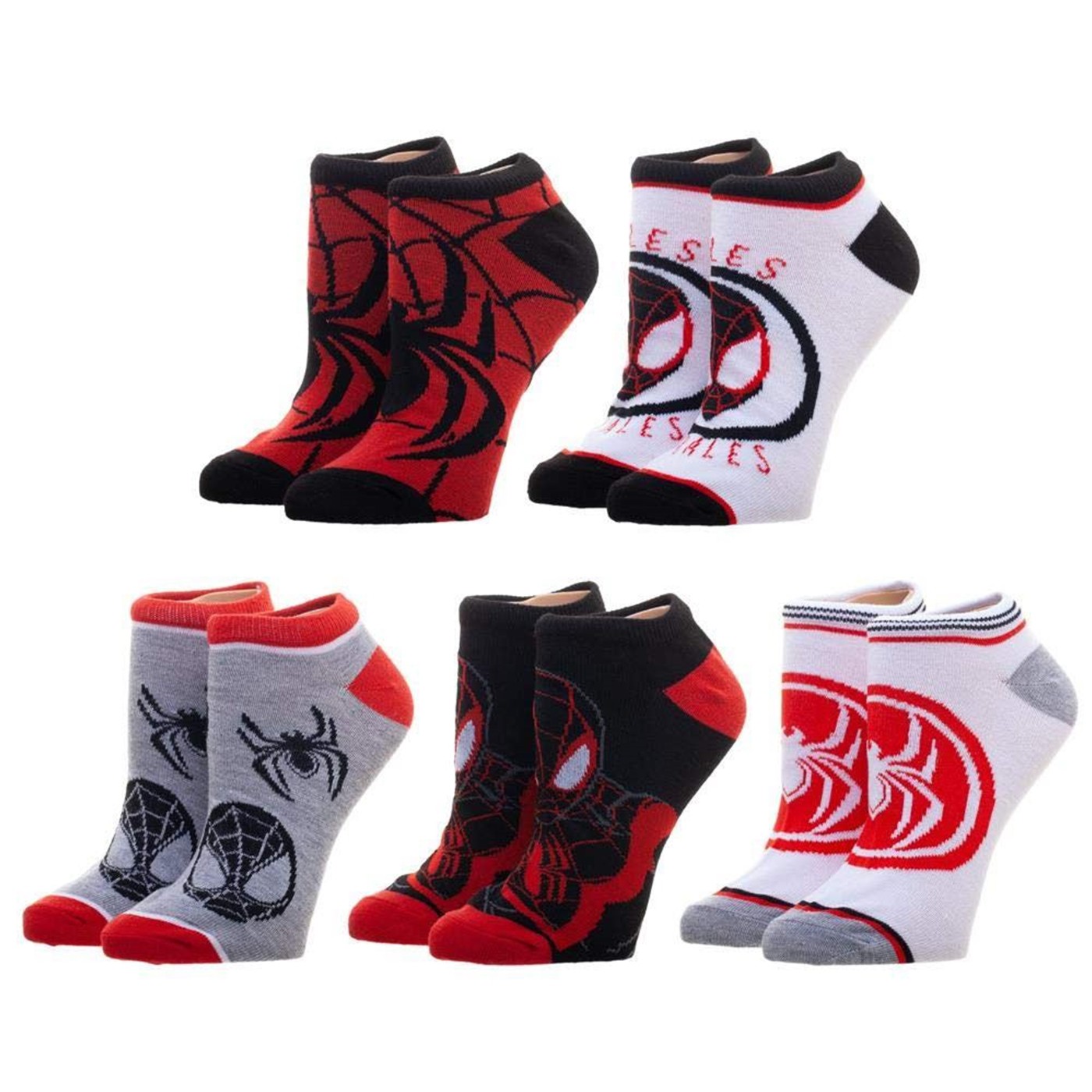 Marvel Miles Morales 5-Pair Ankle socks