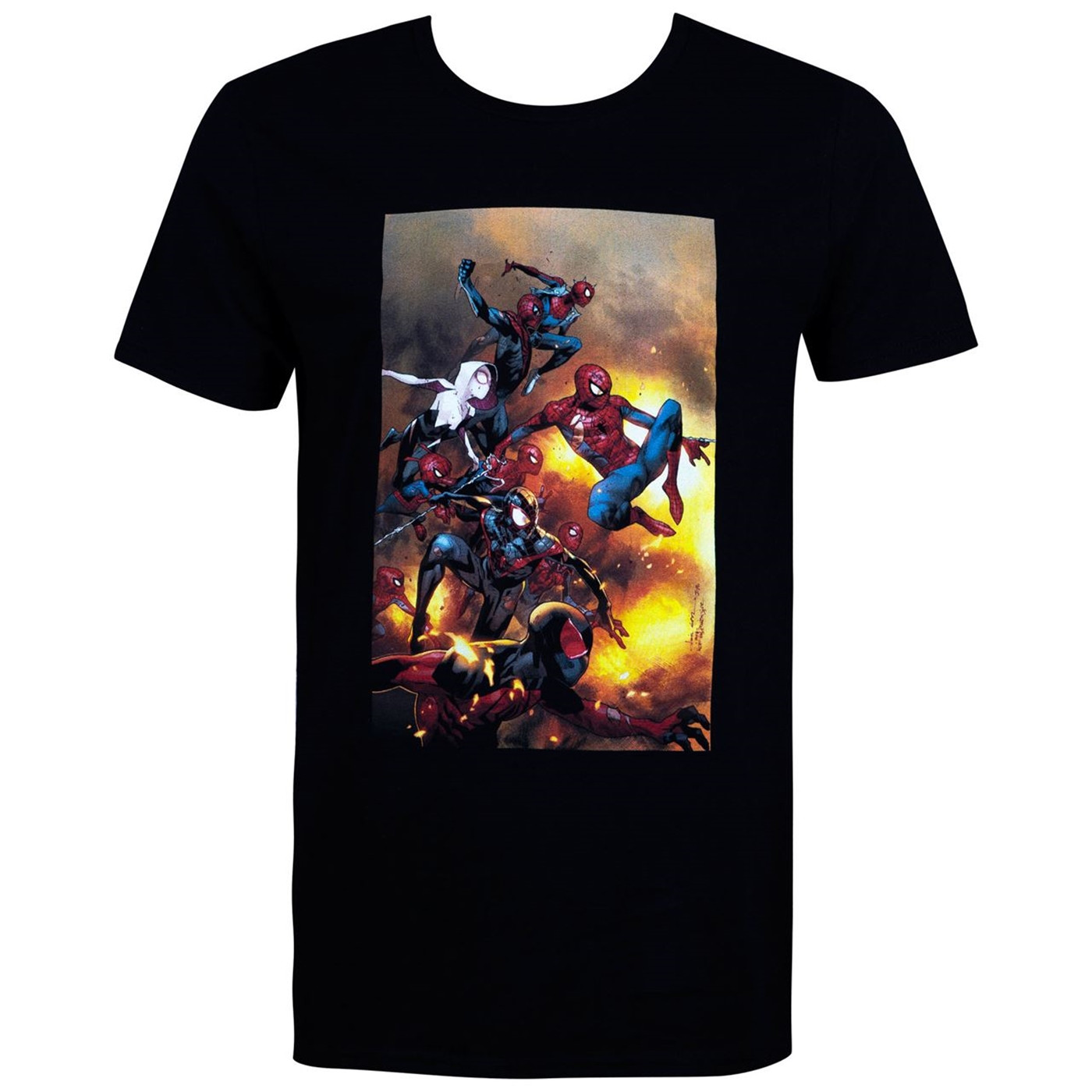 Spider-Man Spider-Verse Black Men's T-Shirt