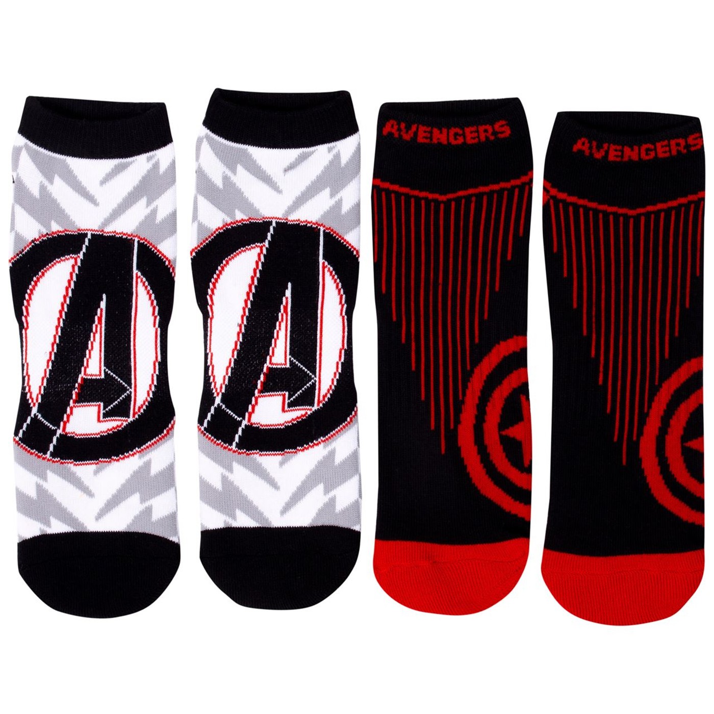 Avengers Endgame Initiative Two Pair No-Show Athletic Socks