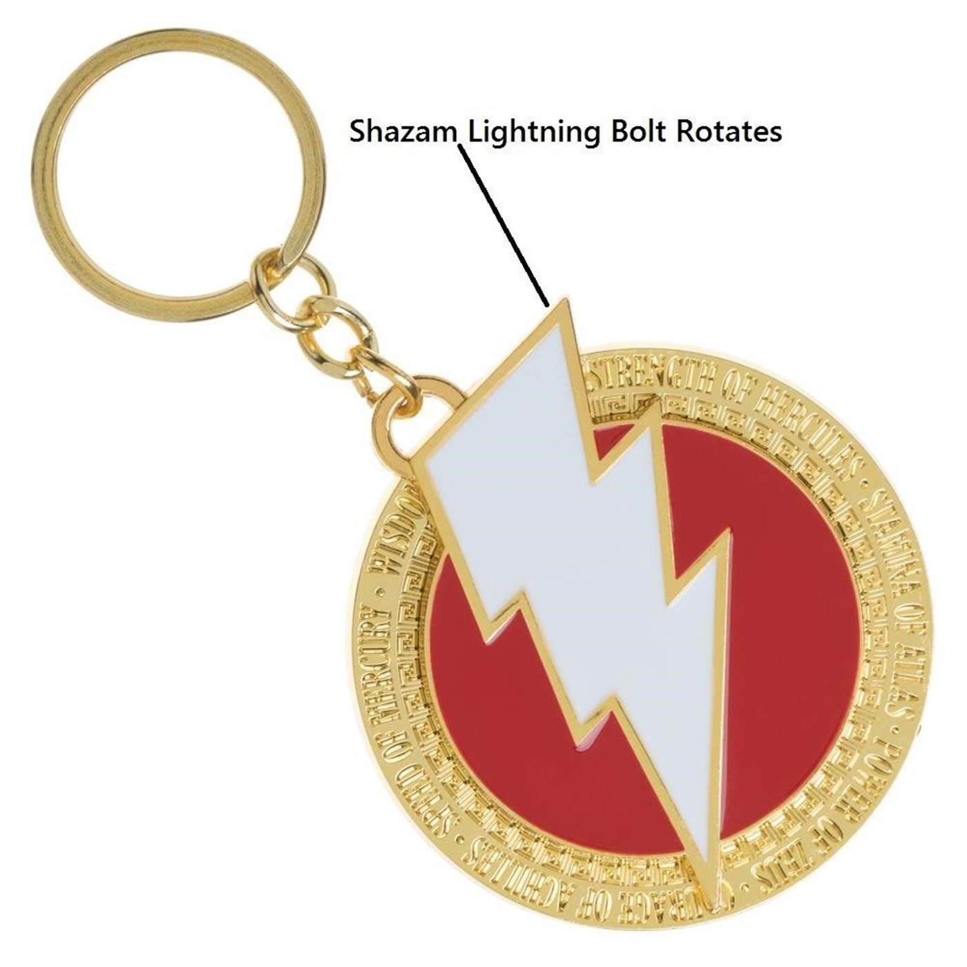 Shazam Movie Logo Keychain