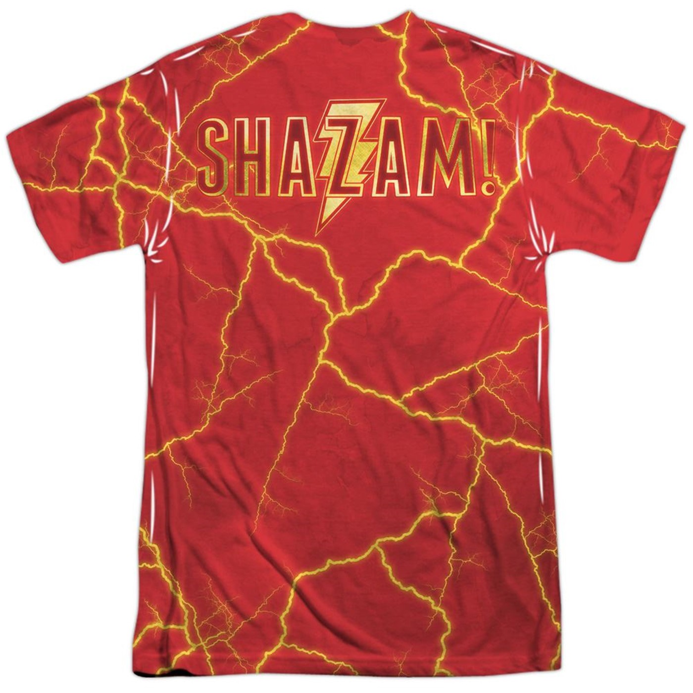 Shazam Movie What's Inside Sublimated Front and Back Print Men's T-Shirt