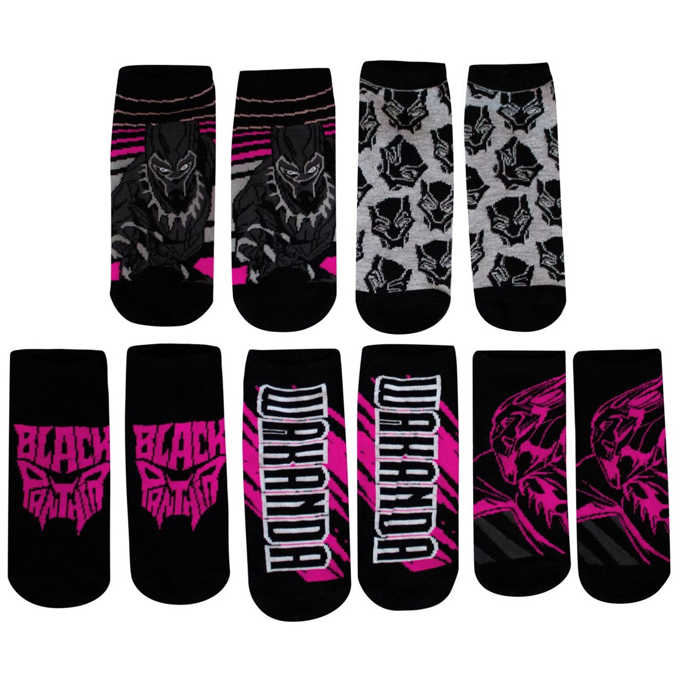 Black Panther Women's Shorties Ankle Socks 5-Pack