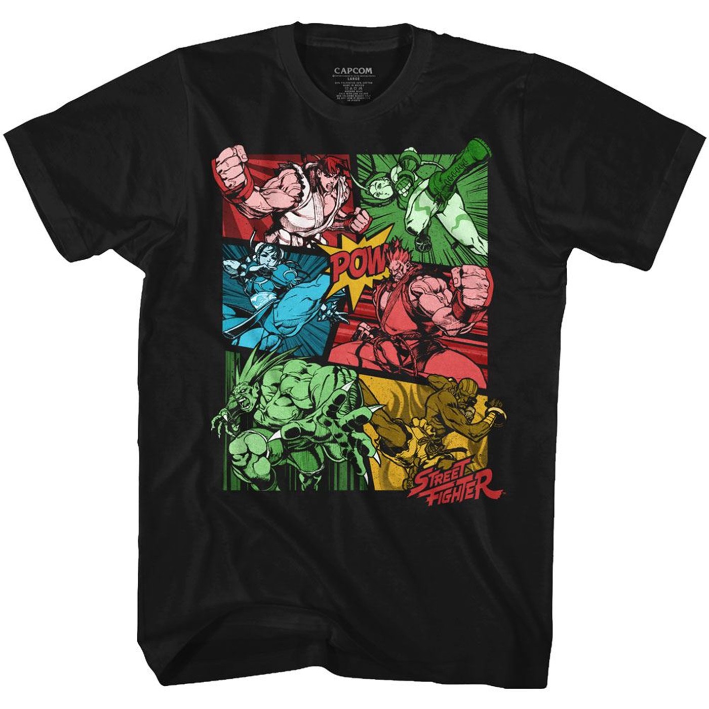 Street Fighter Comic Panels T-Shirt