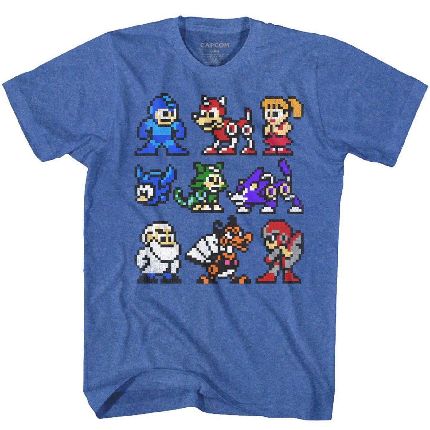 Mega Man Pixelated Cast T-Shirt