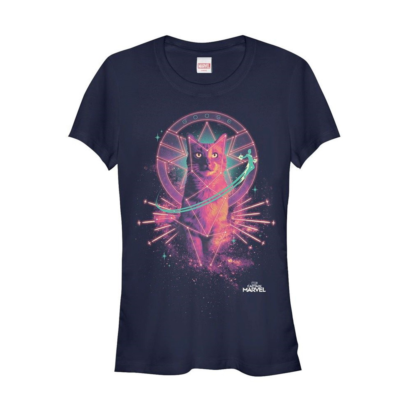 Captain Marvel Galactic Goose Cat Women's T-Shirt