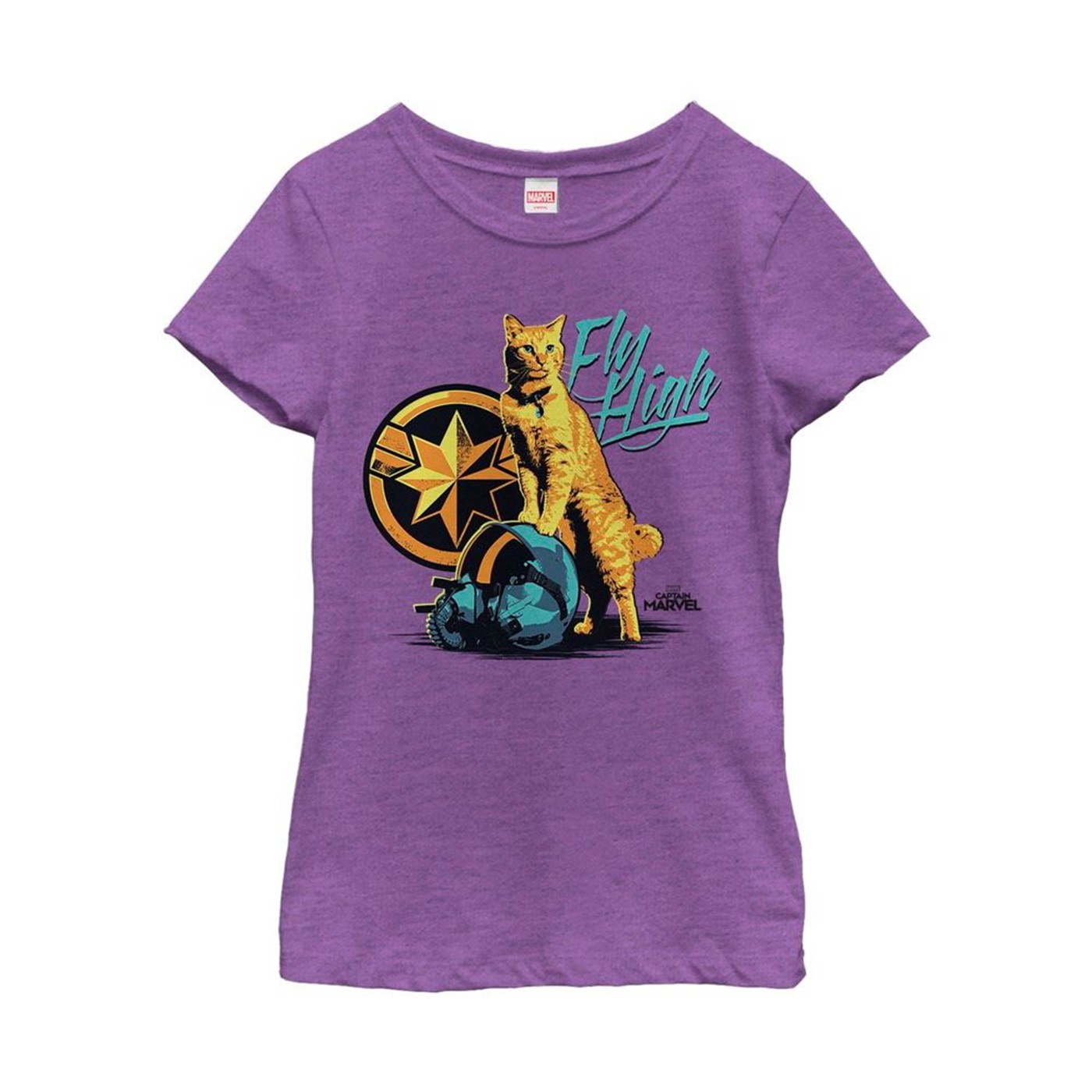 Captain Marvel Fly High Goose Girl's T-Shirt