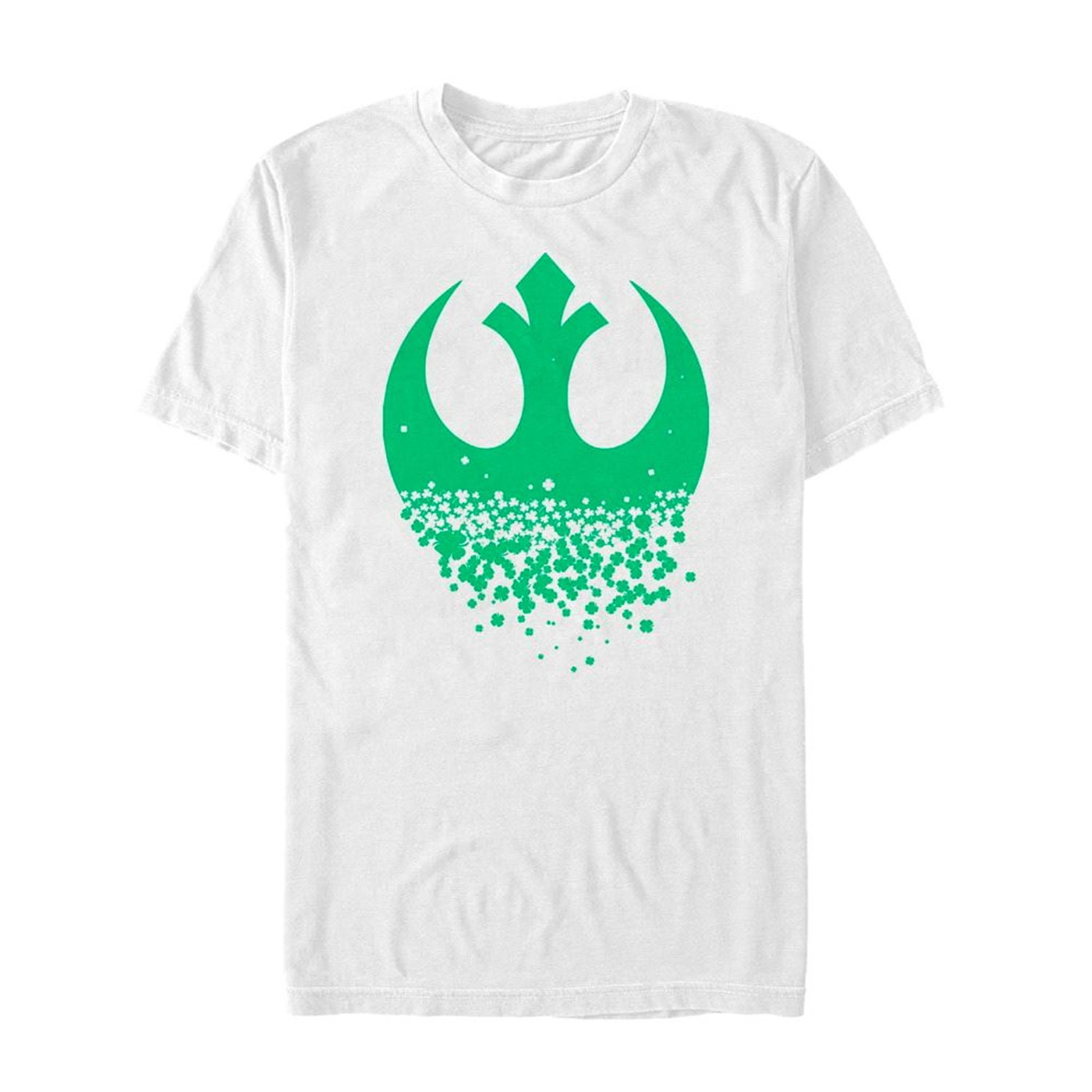 Star Wars Rebel Clover St Patrick's Day White T-Shirt