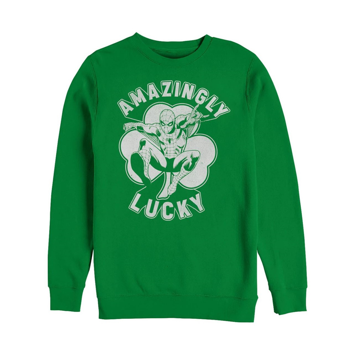 Spider-Man Amazingly Lucky St Patrick's Day Crewneck Sweatshirt