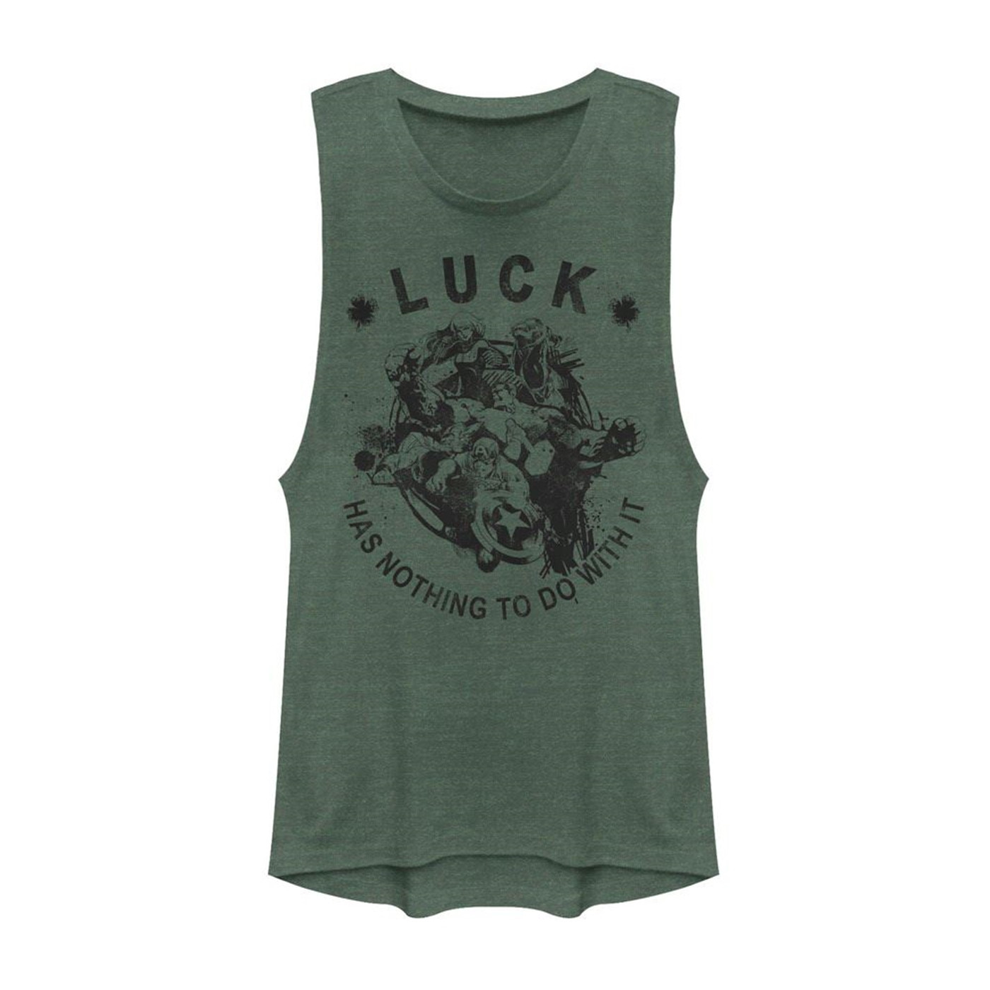 Avengers No Luck Just Skills St Patrick's Day Women's Tank Top