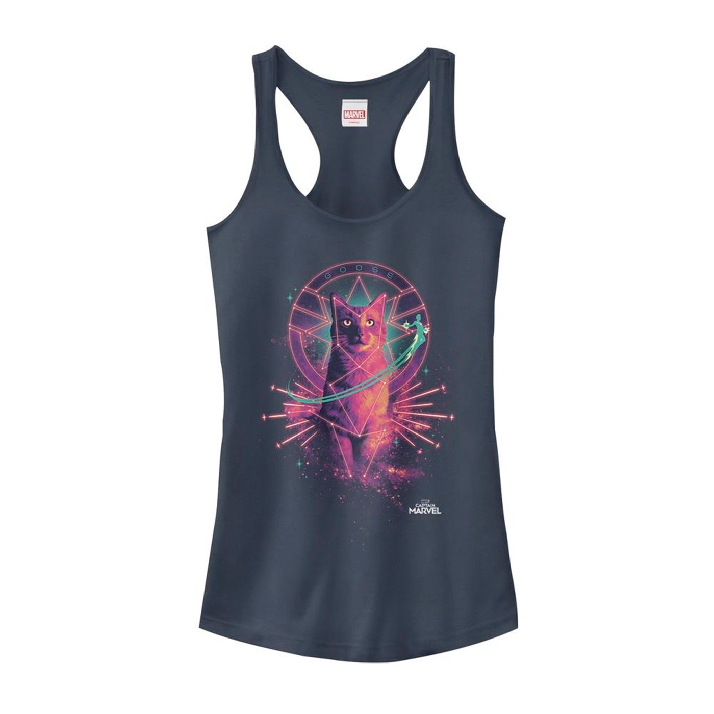 Captain Marvel Galactic Goose Cat Women's Tank Top