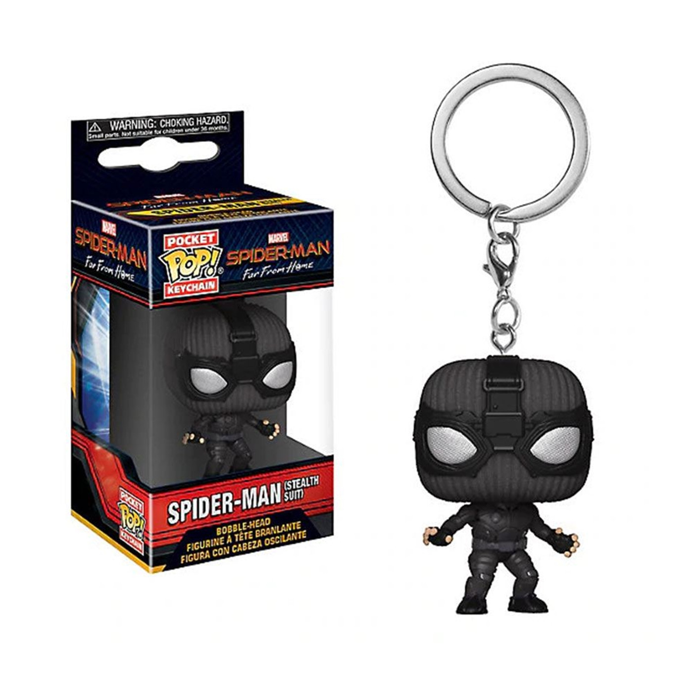 Pop! Keychain: Spider-Man: Far From Home - Spider-Man (Stealth Suit)