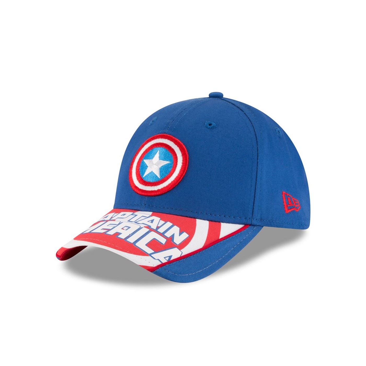 Captain America Symbol with Text Brim New Era 9Forty Adjustable Hat