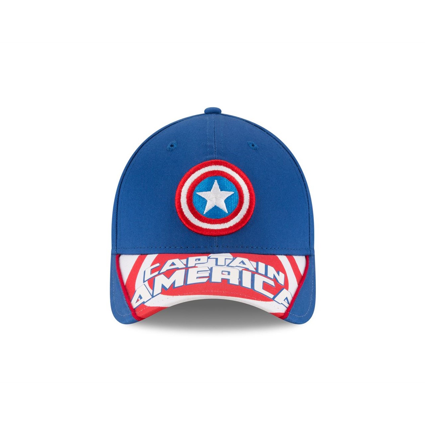 Captain America Symbol with Text Brim New Era 9Forty Adjustable Hat