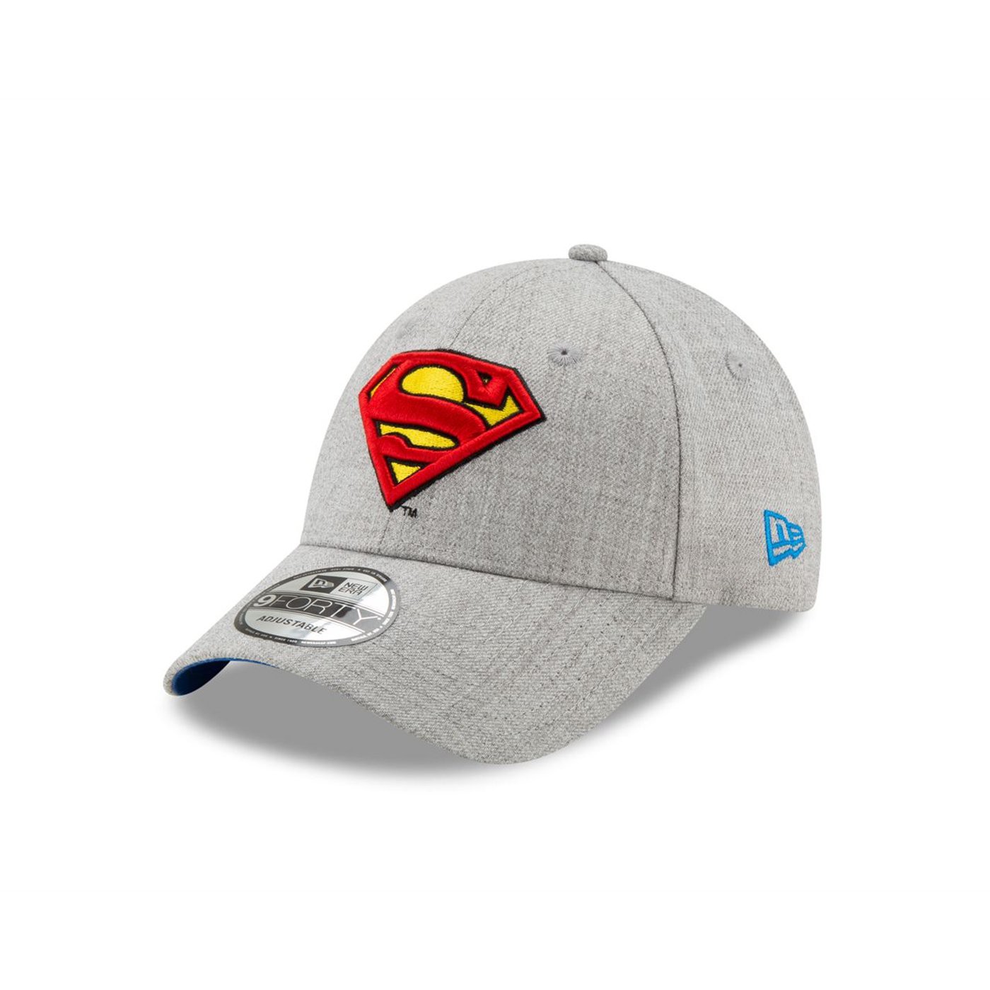 Superman Classic Logo Grey New Era 9Forty Adjustable Hat