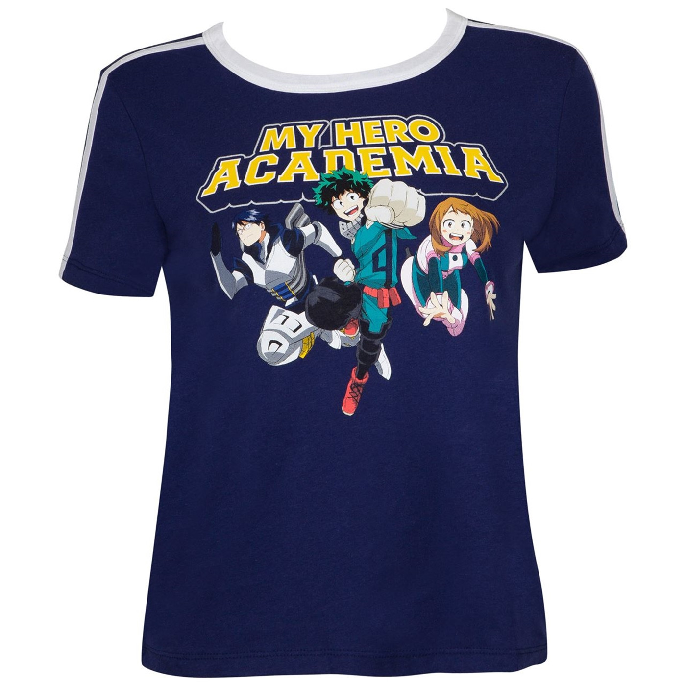 My Hero Academia Striped Sleeve Ringer T-Shirt