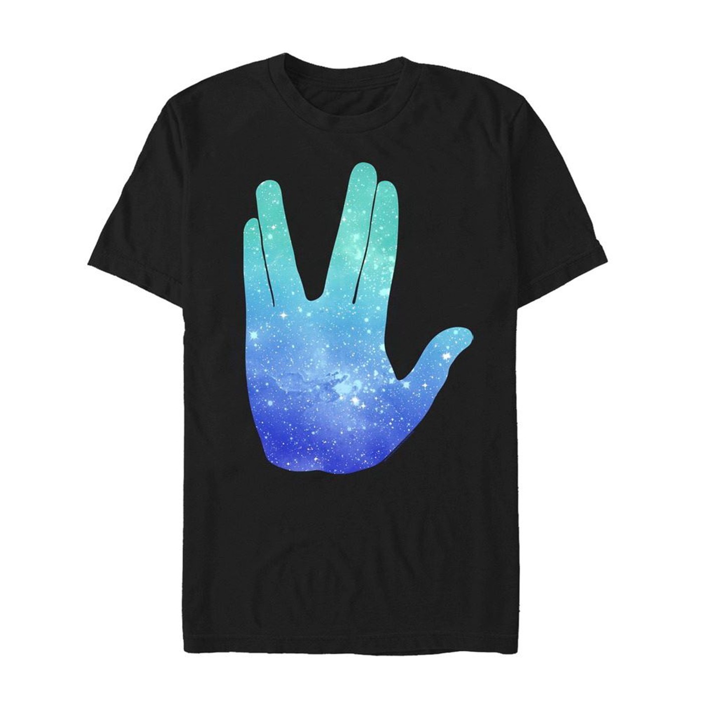 Star Trek Spock Galactic Vulcan Salute Men's T-Shirt