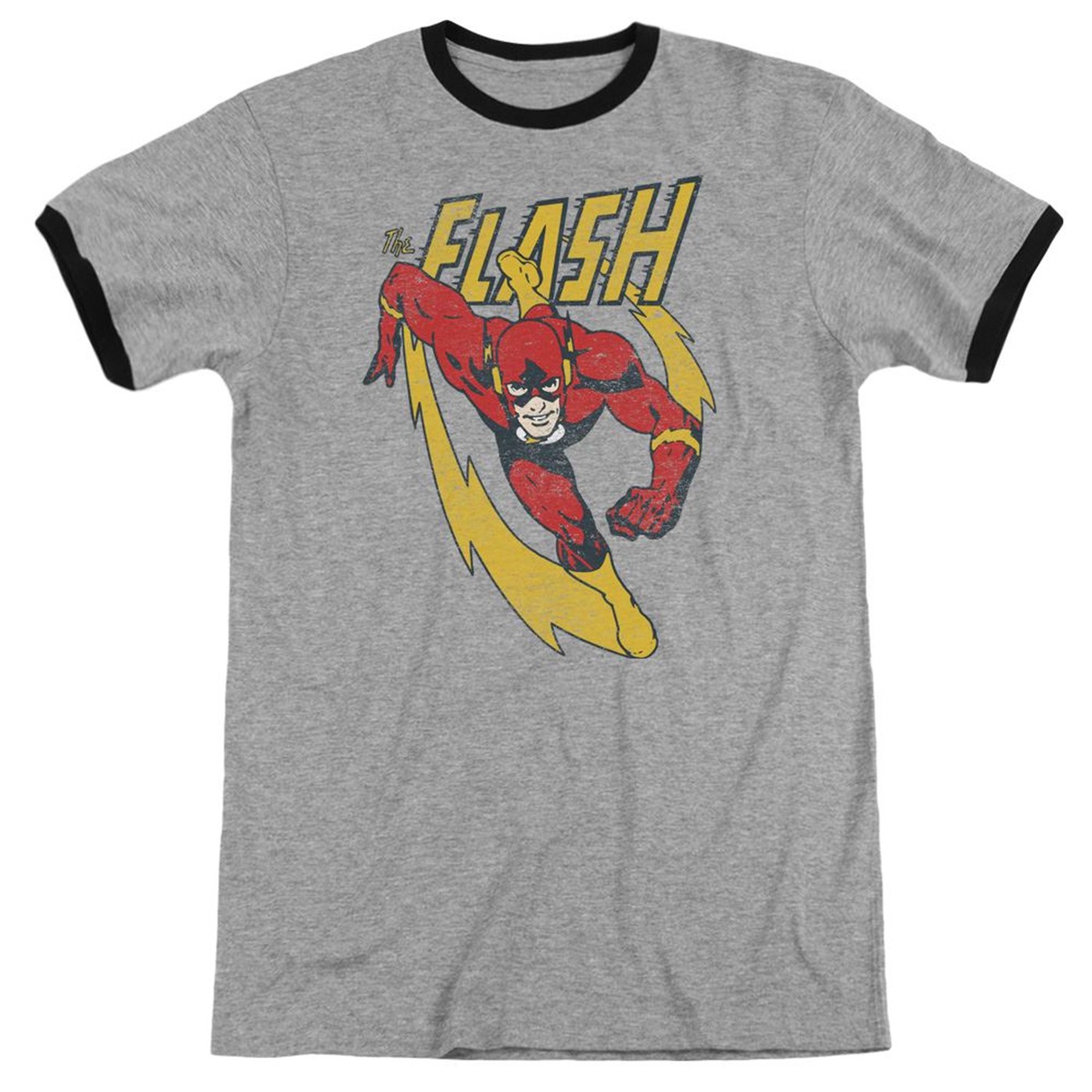 The Flash Lightning Trail Men's Ringer T-Shirt