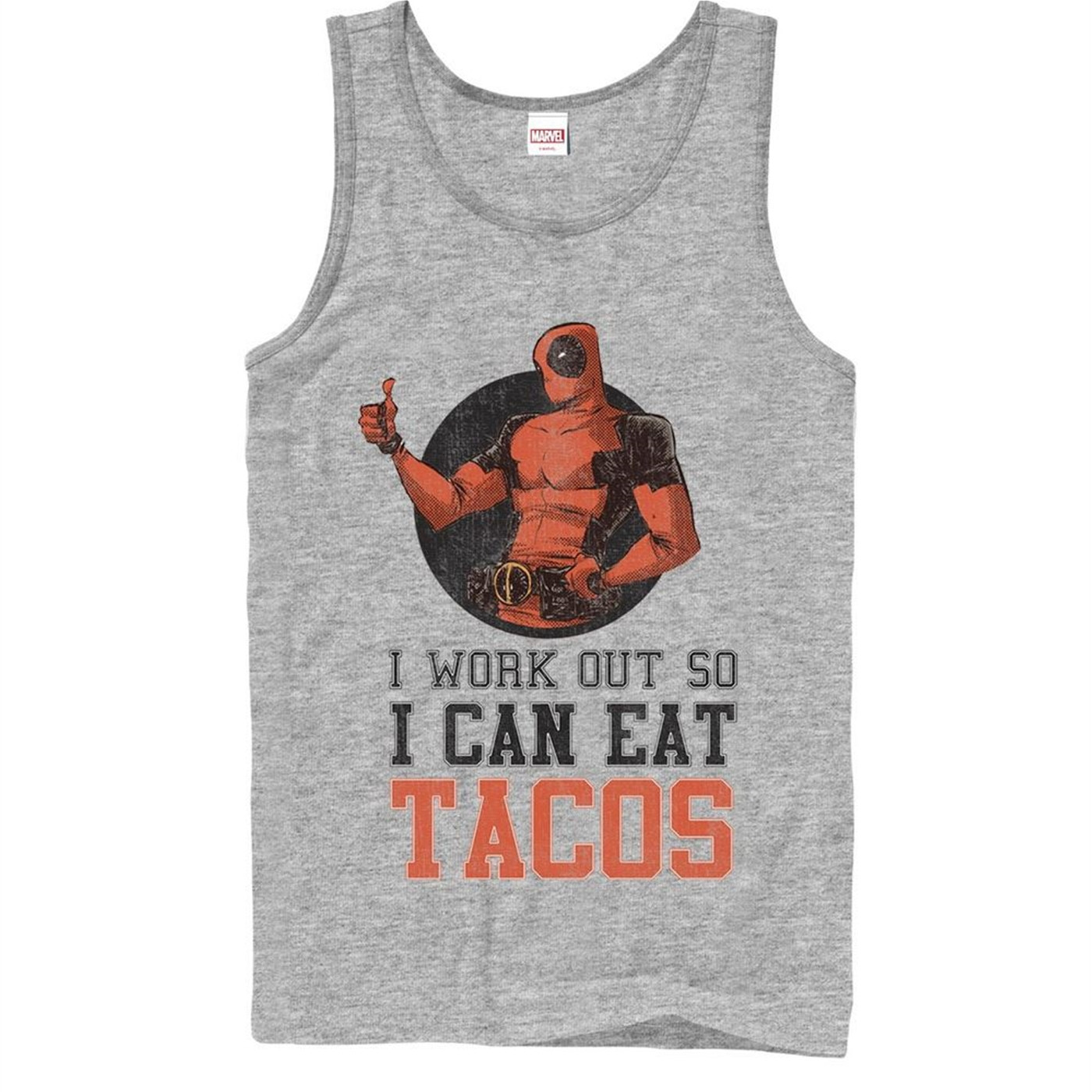 Deadpool Work Out Eat Tacos Tank Top
