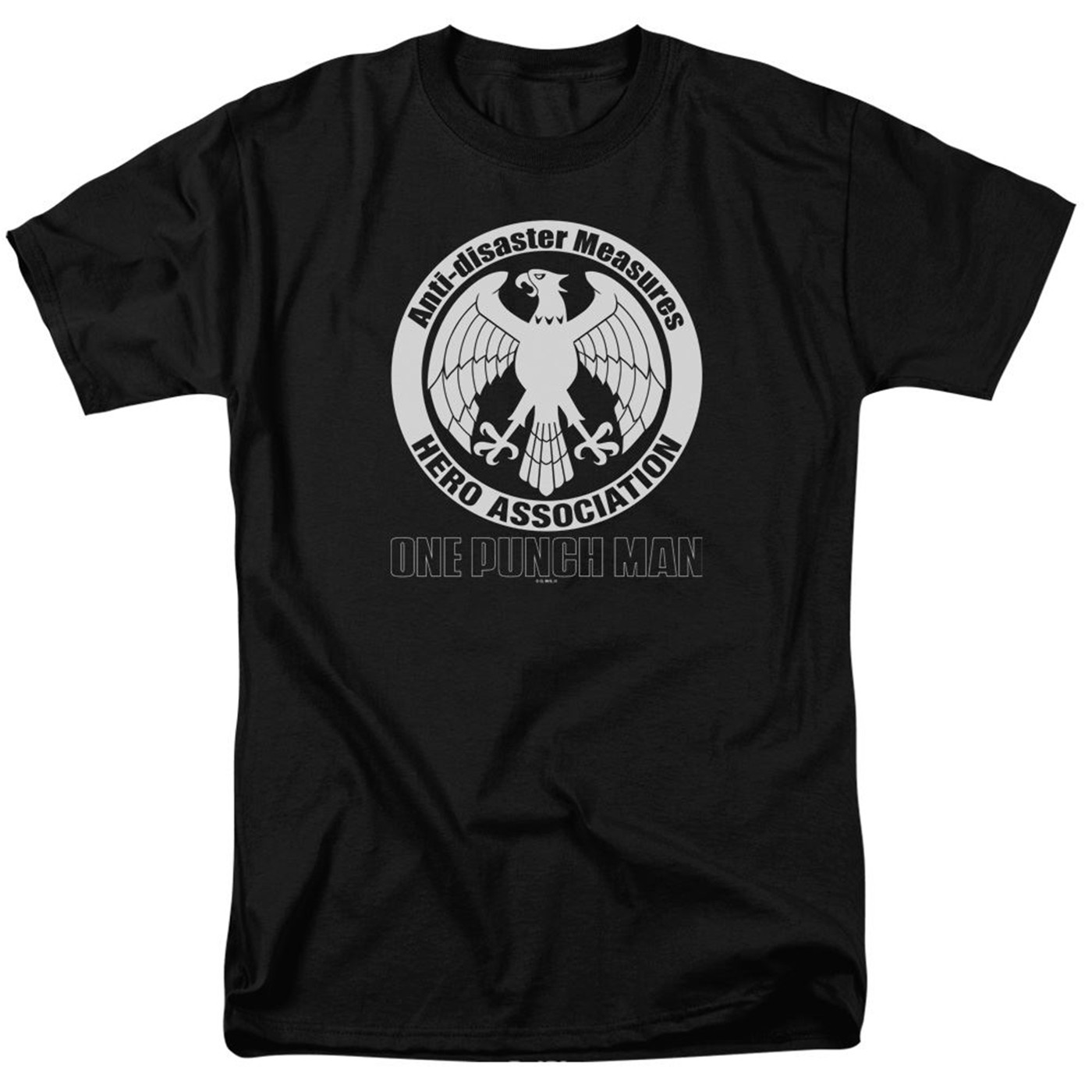 One Punch Man Hero Association Logo Black Men's T-Shirt
