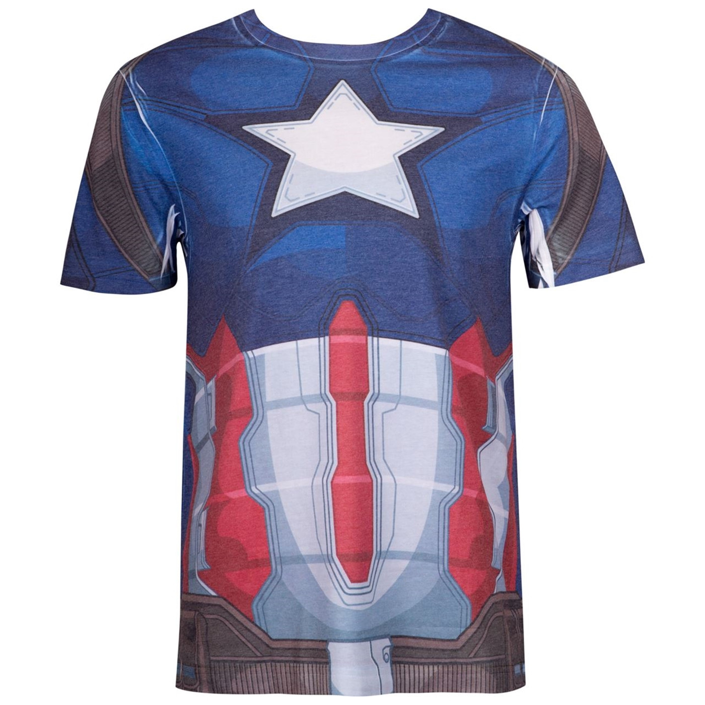 Captain America Costume Sublimated Men's T-Shirt
