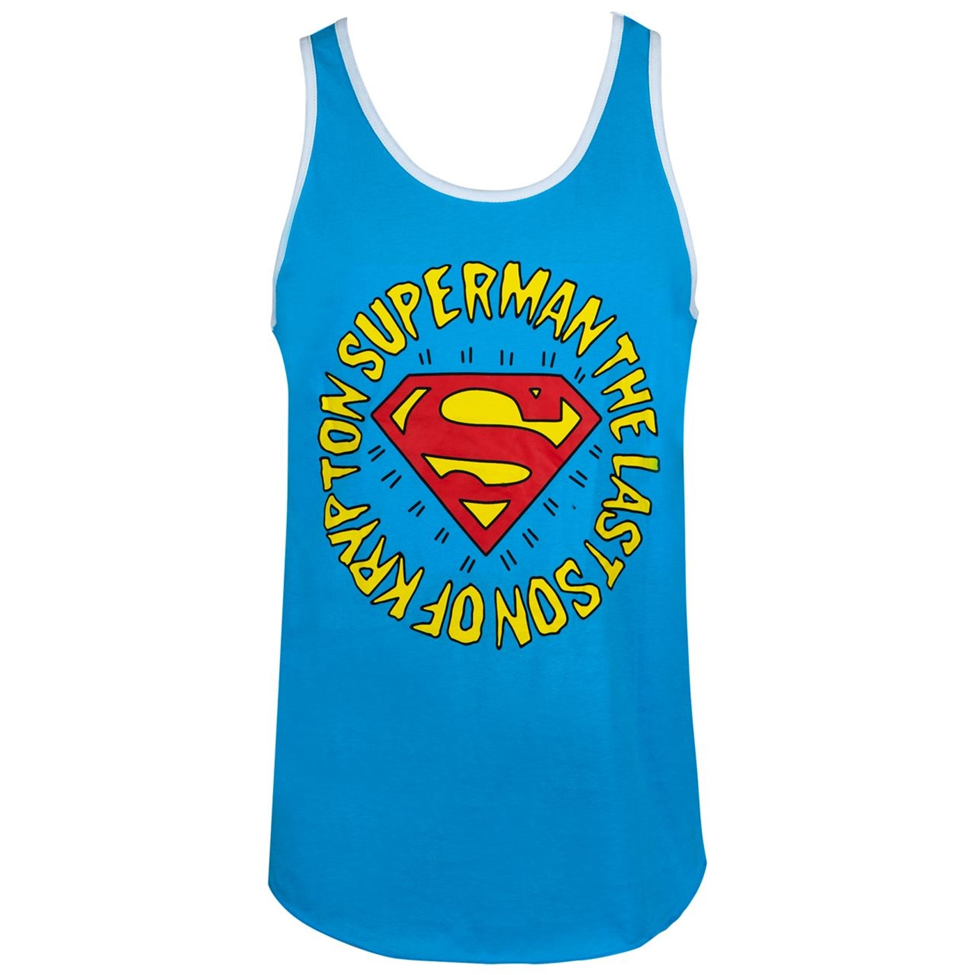 Superman Last Son of Krypton Ringer Men's Tank Top